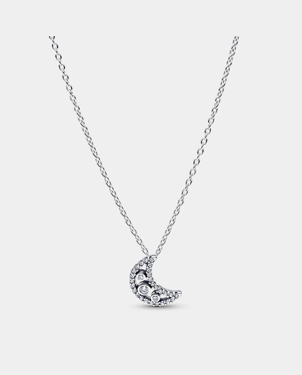 Imagen 1 de Collar en plata de ley luna creciente - PANDORA - Blanco Blanco