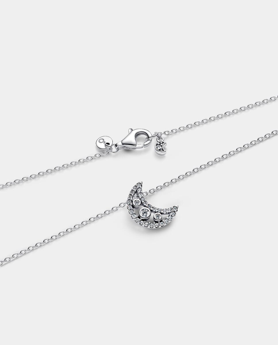 Imagen 2 de Collar en plata de ley luna creciente - PANDORA - Blanco Blanco
