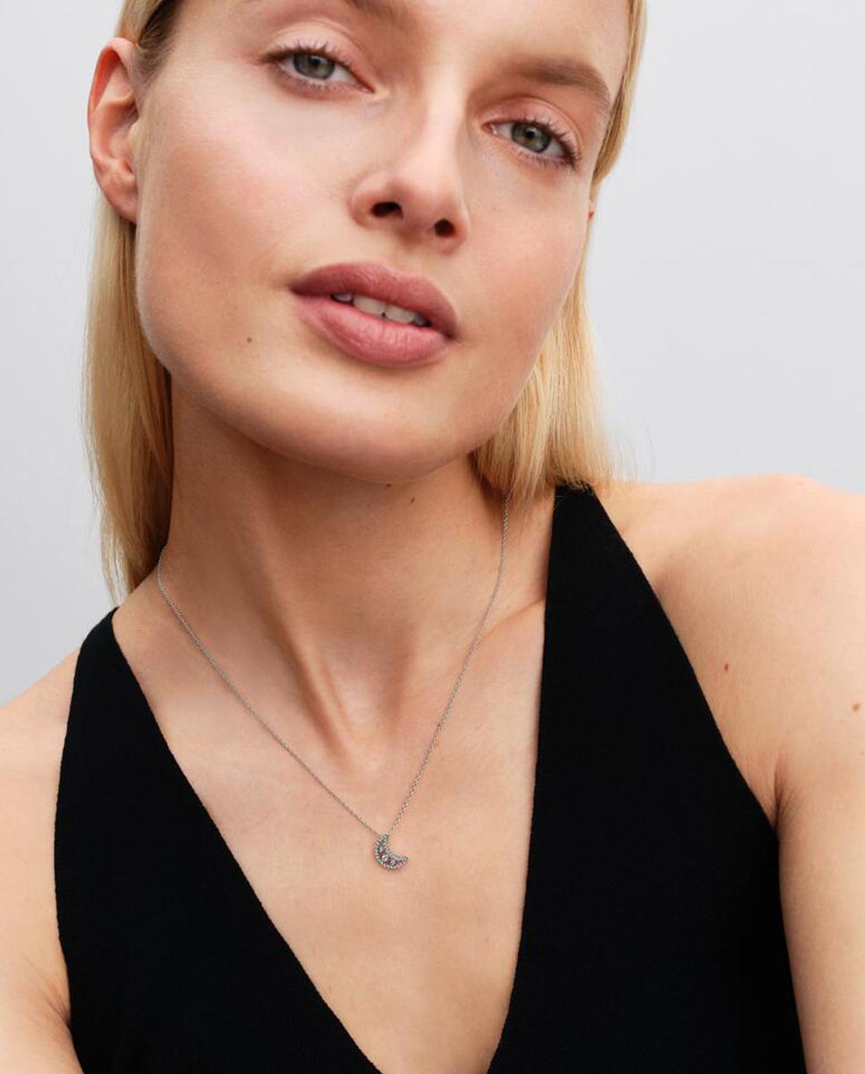 Imagen 4 de Collar en plata de ley luna creciente - PANDORA - Blanco Blanco