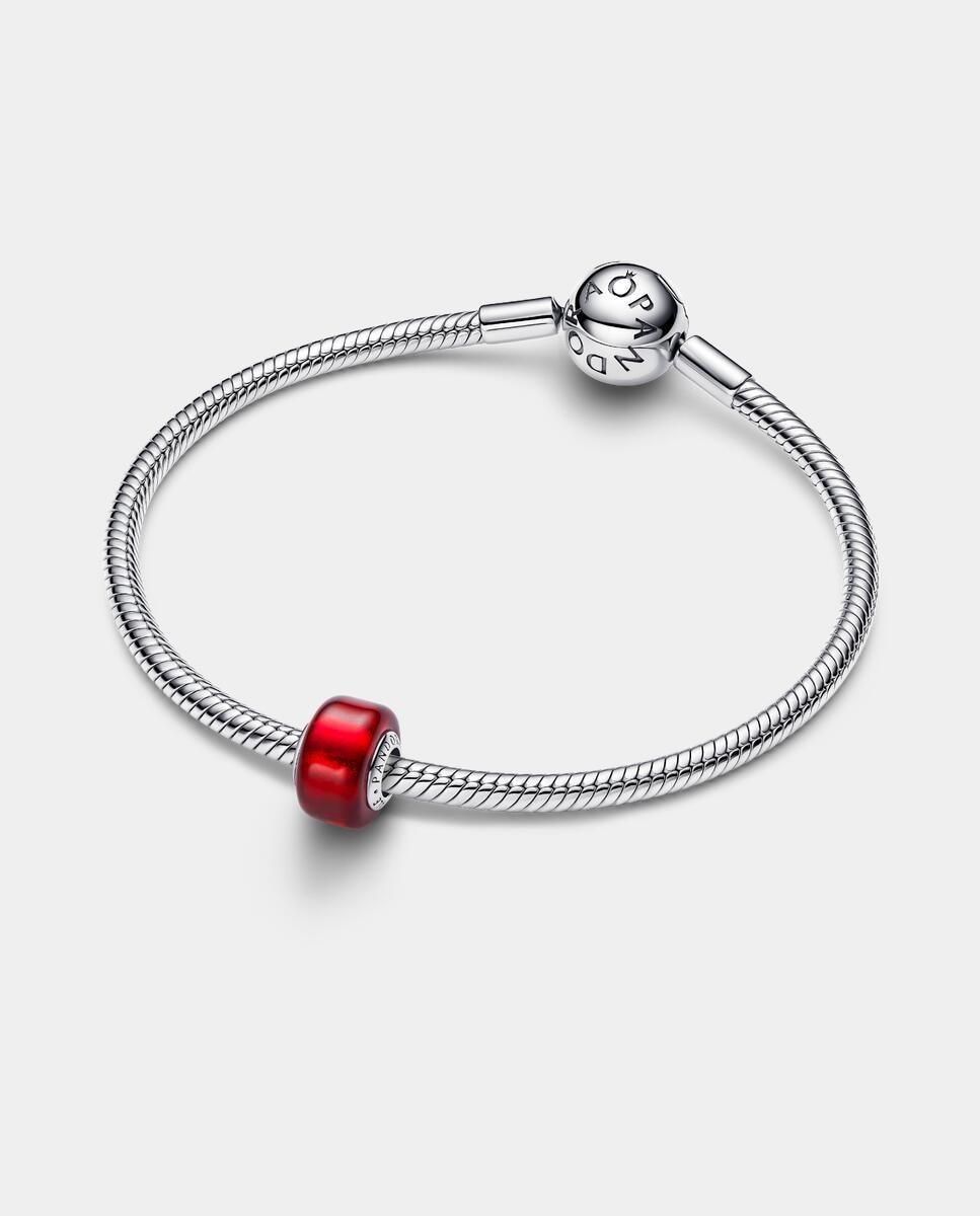 Imagen 2 de Charm en plata de ley cristal de murano - PANDORA - Rojo Rojo