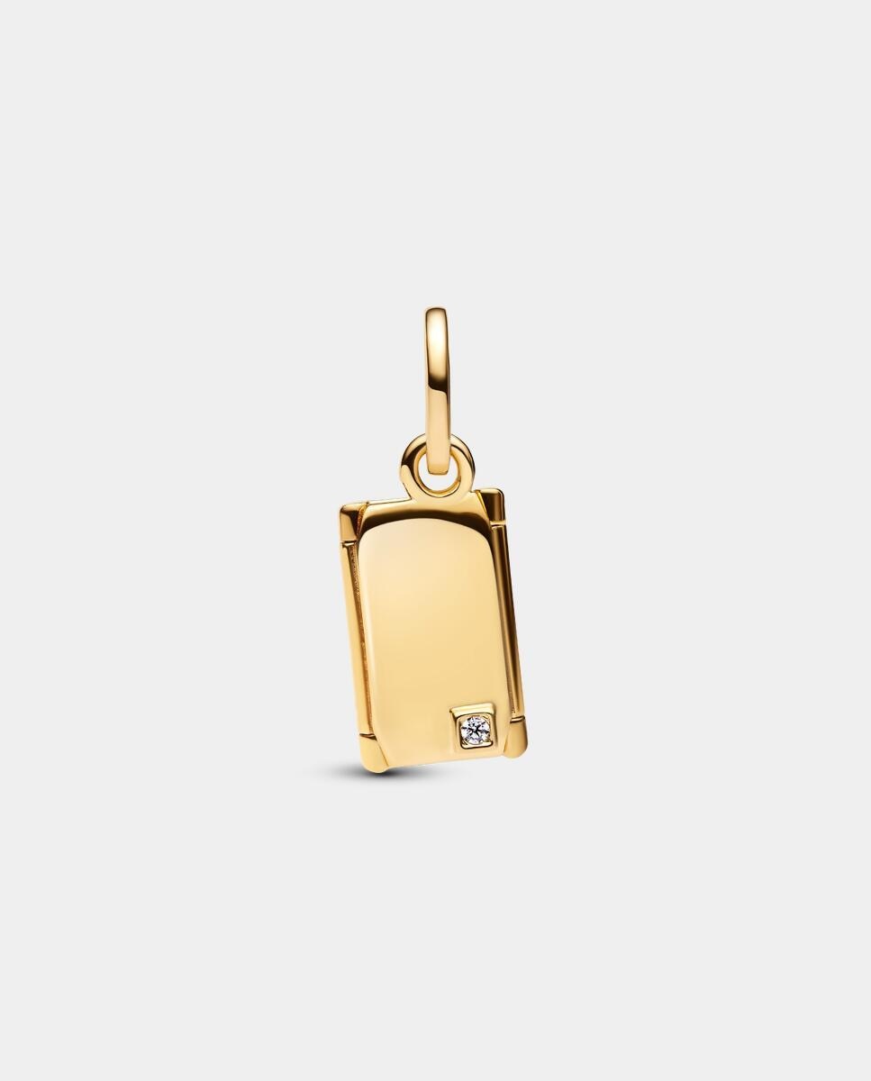 Imagen 4 de Charm colgante sobre grabable que se abre - PANDORA - Blanco Blanco