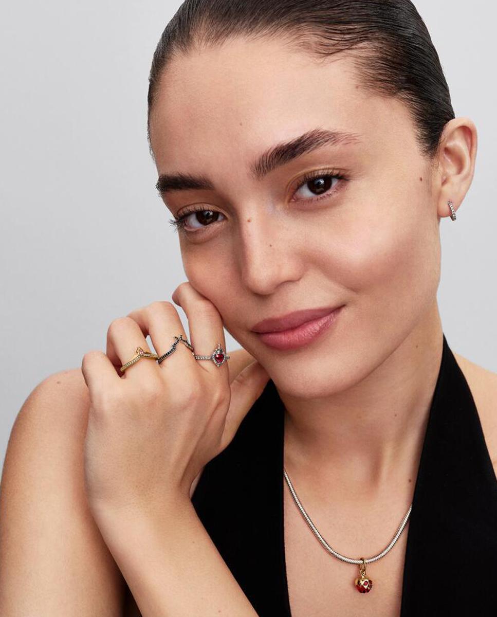 Anillo en plata de ley Maléfica de Villanos de Disney - PANDORA - Negro Negro-3