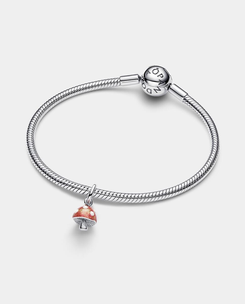 Charm colgante seta que brilla en la oscuridad - PANDORA - Rojo Rojo-2