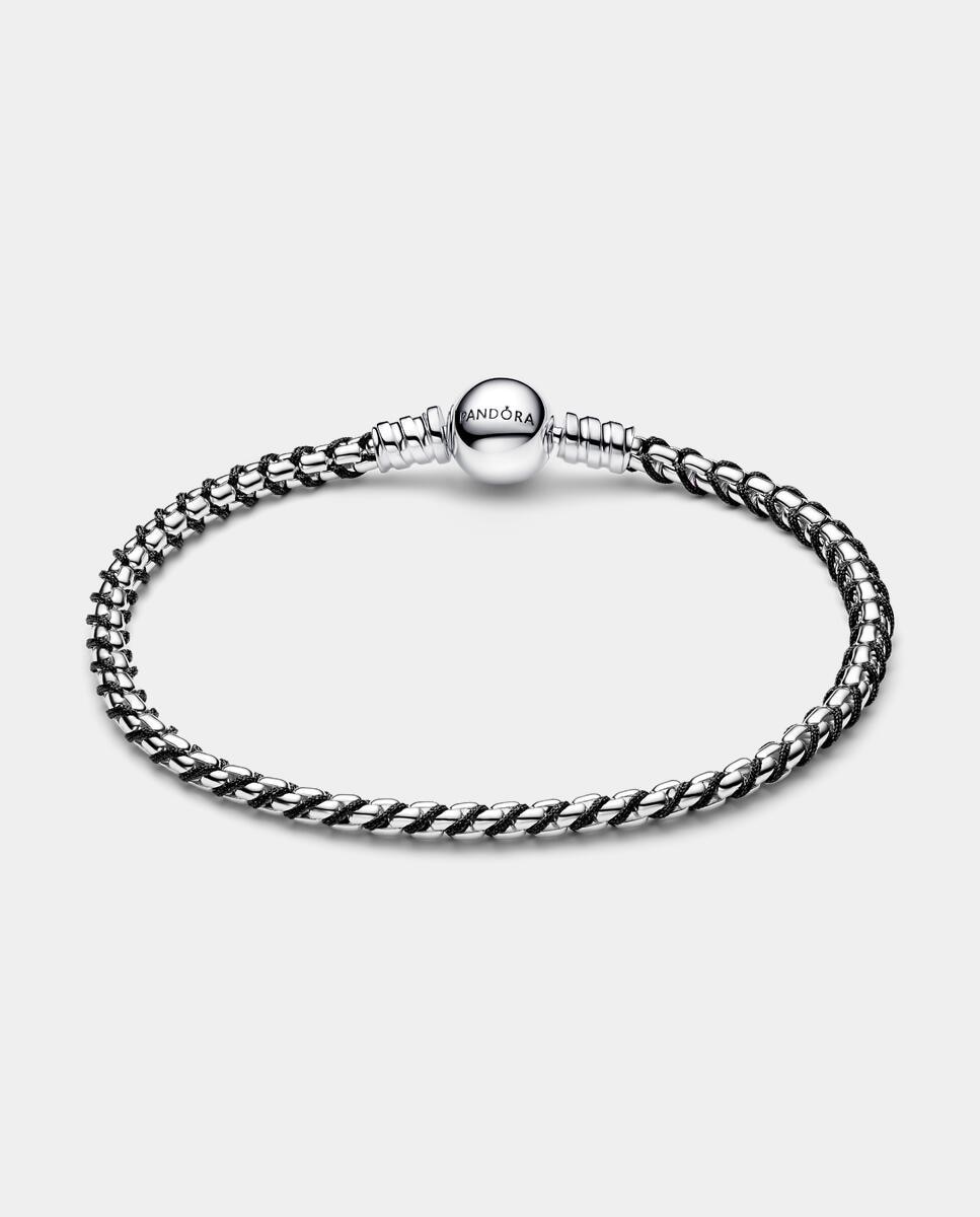 Pulsera cadena caja cordón - PANDORA - Negro Negro-2