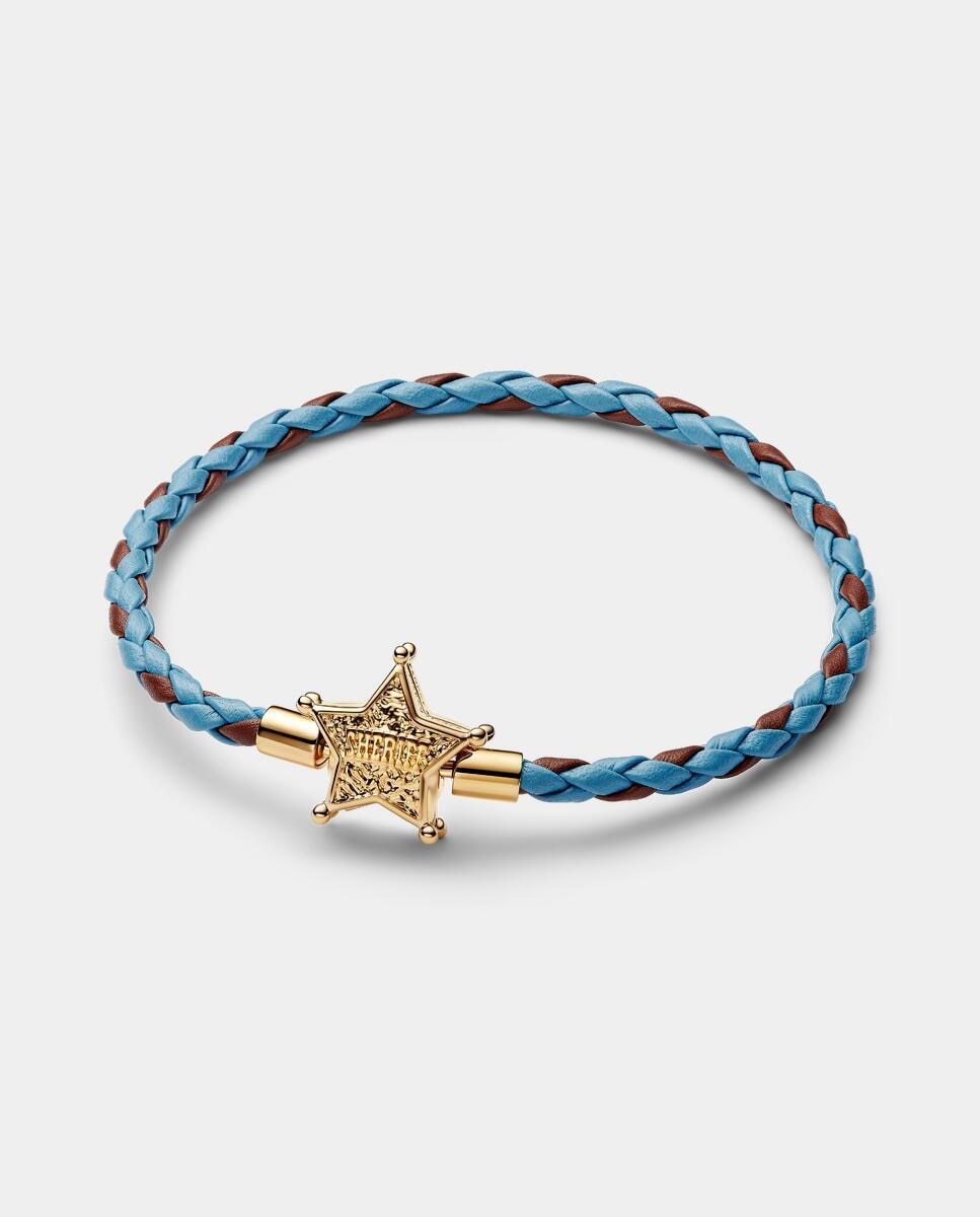 Imagen 0 de Pulsera de cuero estrella sheriff de toy story de disney pixar Azul