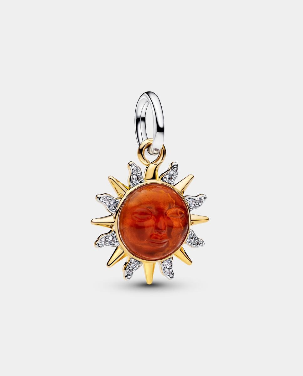 Charm colgante sol remolino en dos tonos - PANDORA - Naranja Naranja-1