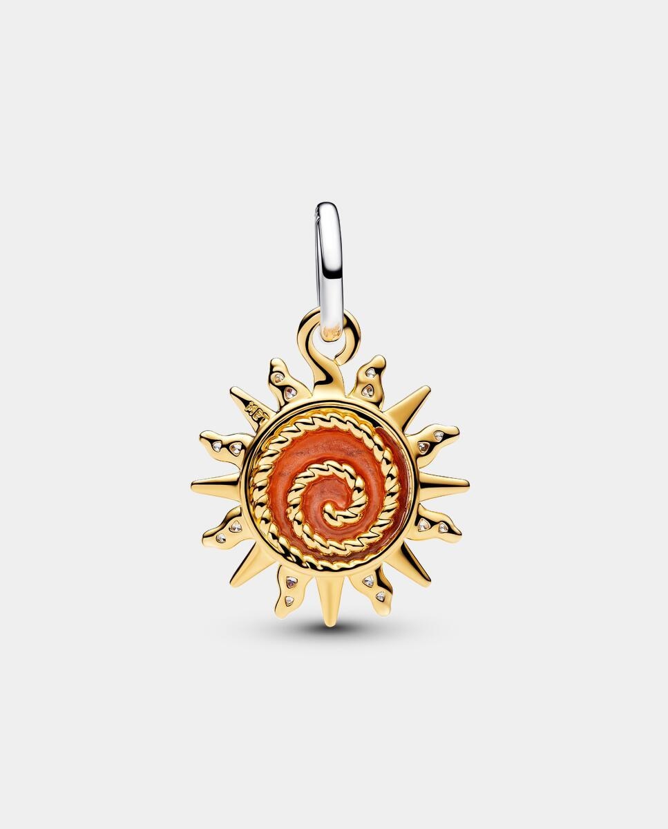 Charm colgante sol remolino en dos tonos - PANDORA - Naranja Naranja-2
