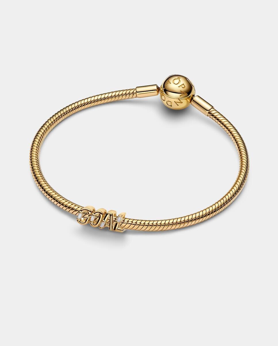 Charm goal escrito a mano - PANDORA - Blanco Blanco-2