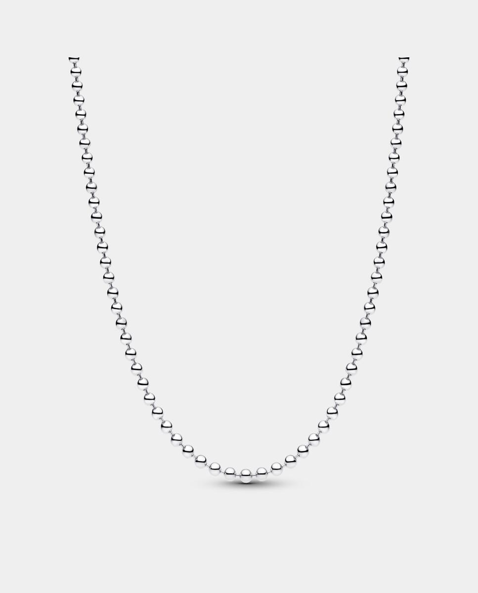 Collar cadena cuentas - PANDORA - Plata Plata-1