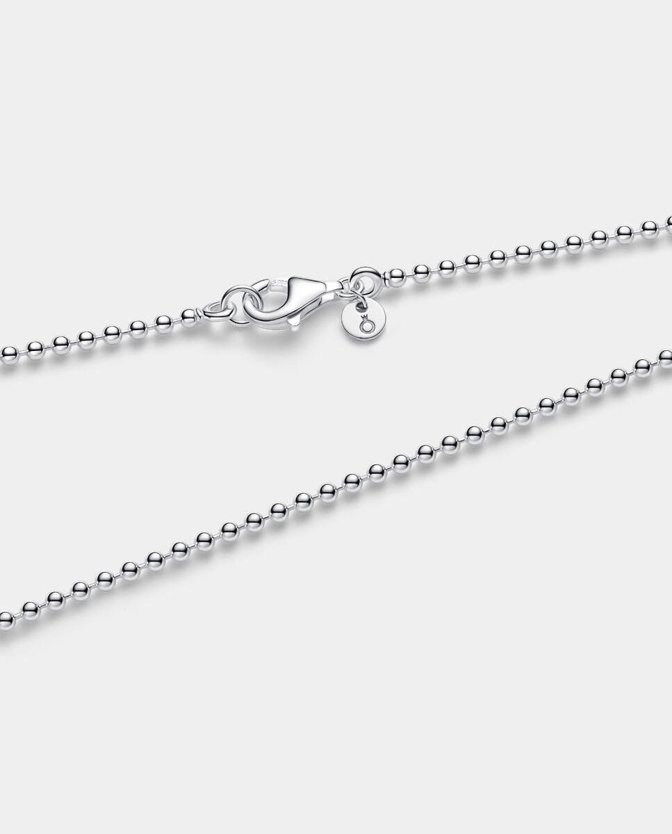 Collar cadena cuentas - PANDORA - Plata Plata-2