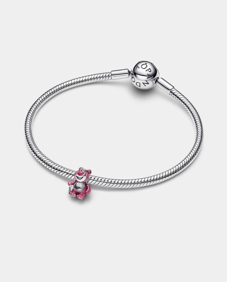 Charm oso lotso aroma fresa de villanos de disney pixar - PANDORA - Rosa Rosa-2