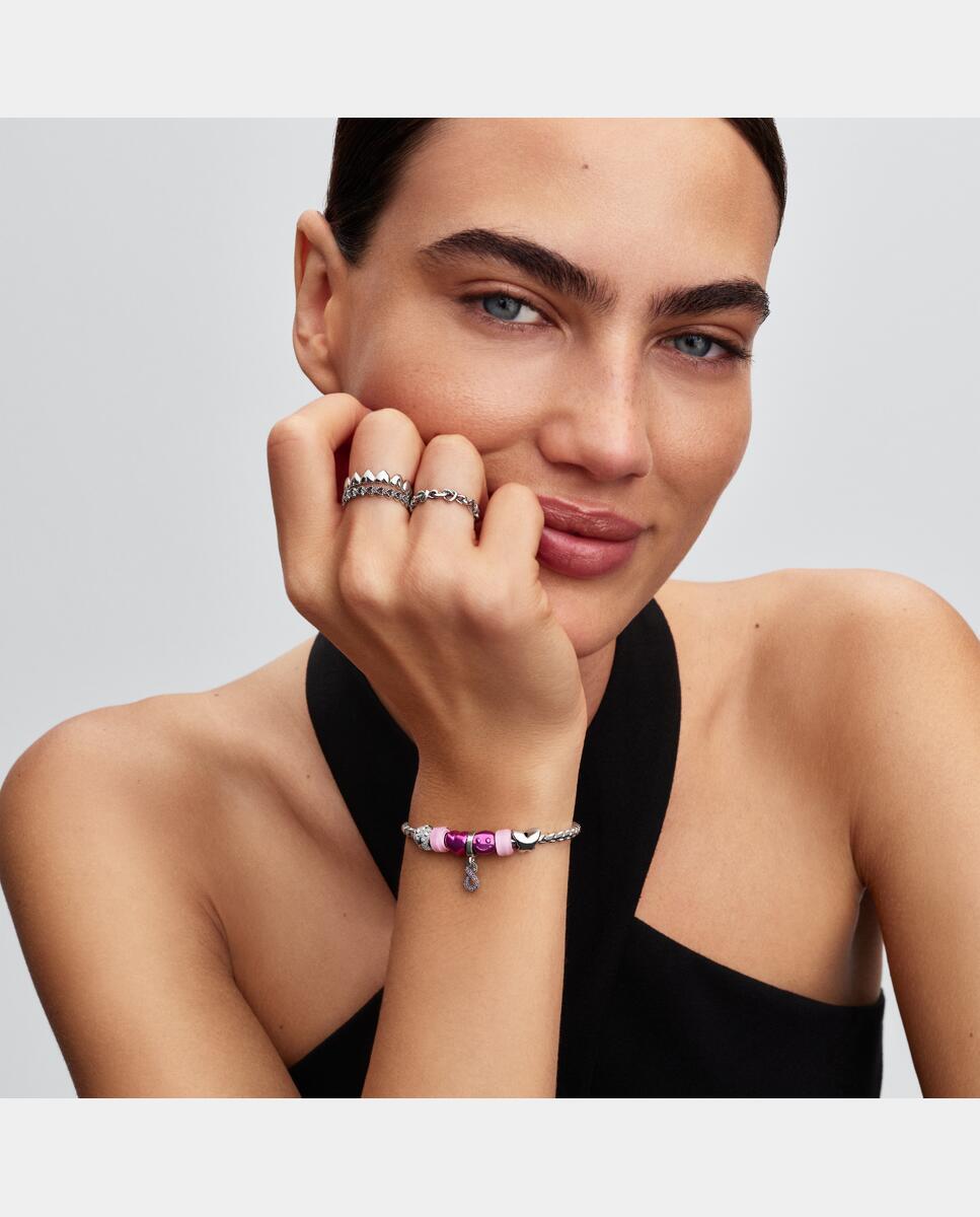 Charm mini corazón - PANDORA - Rosa Rosa-3