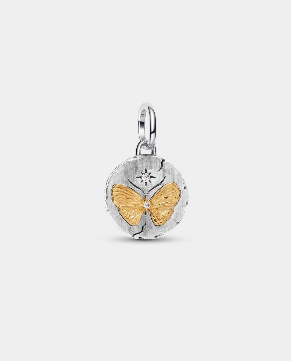 Charm medallón mariposa - PANDORA - Blanco Blanco-1