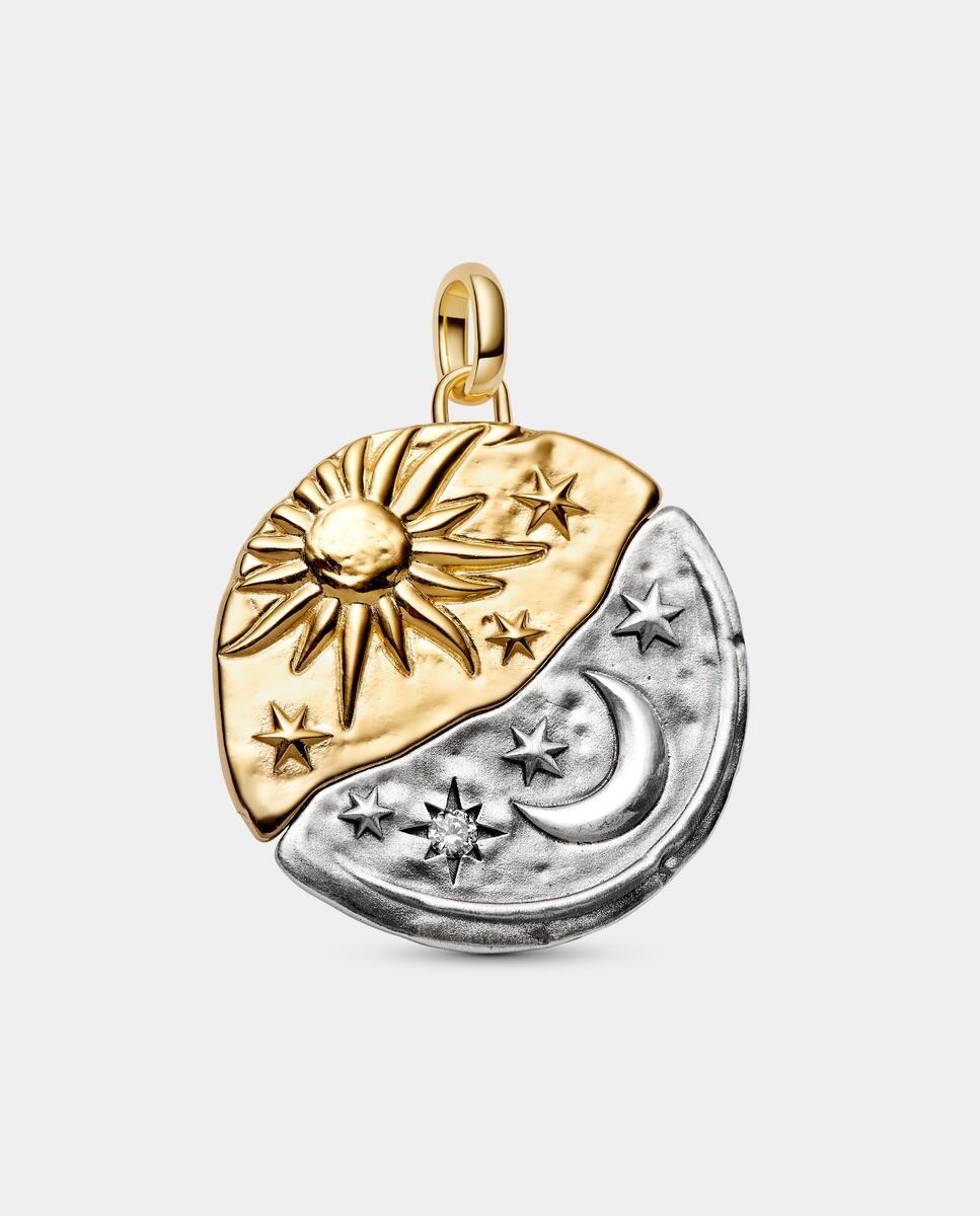 Imagen 0 de Charm medallón xl sol y luna Blanco