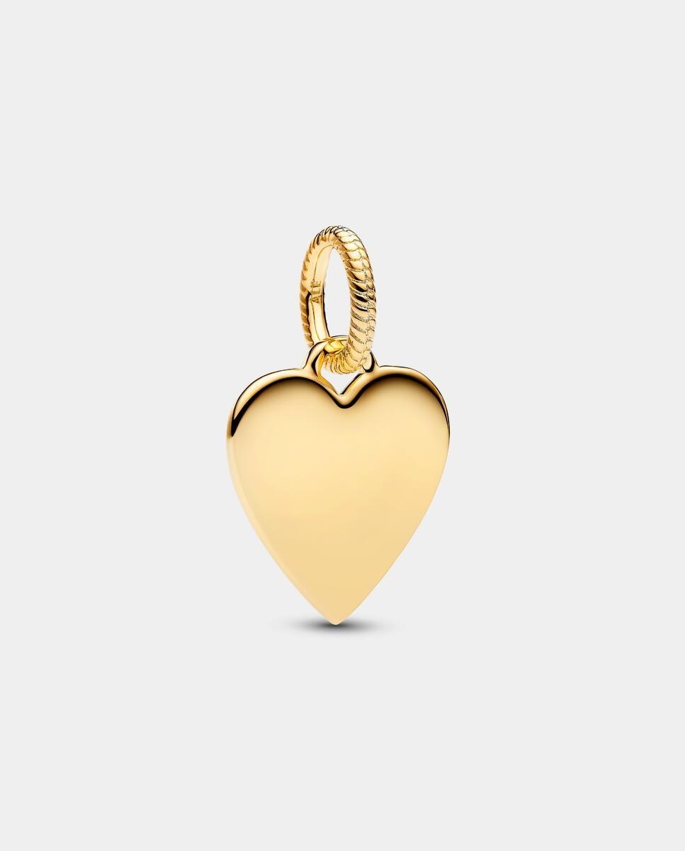 Colgante etiqueta grabable corazón - PANDORA - Oro Oro-1