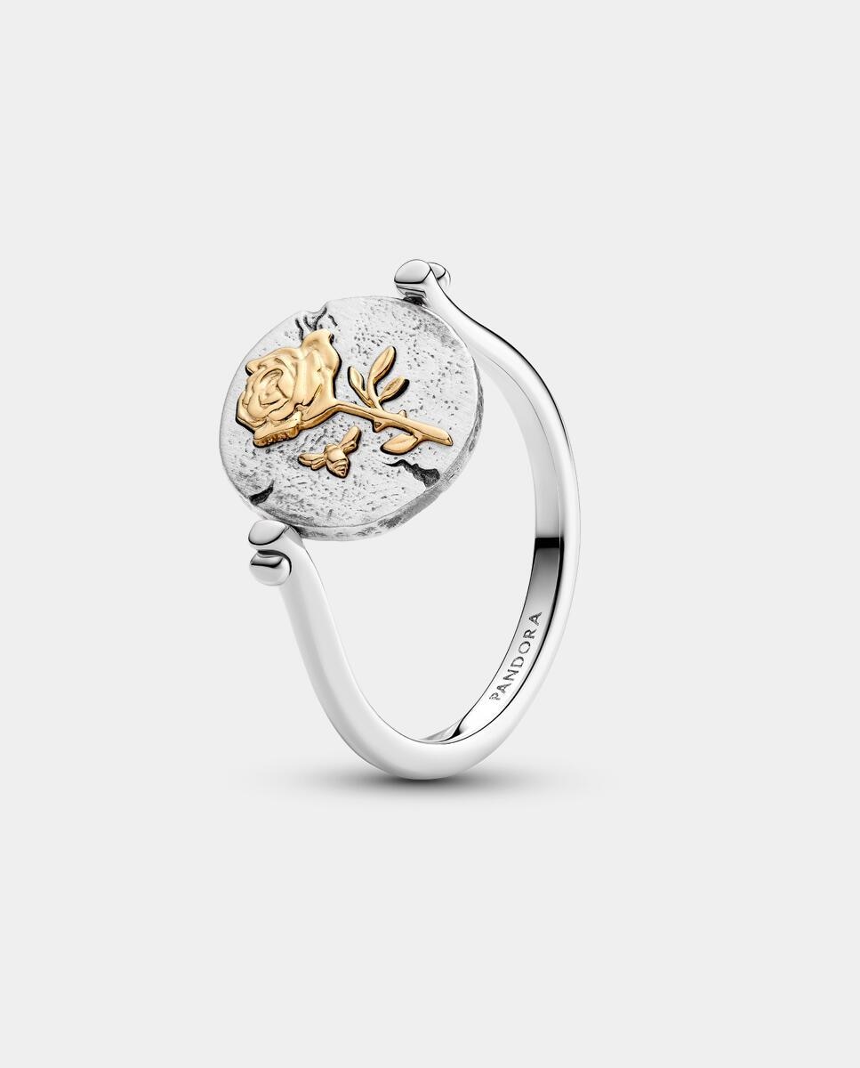 Anillo sello medallón reversible rosa - PANDORA - Plata Plata-1