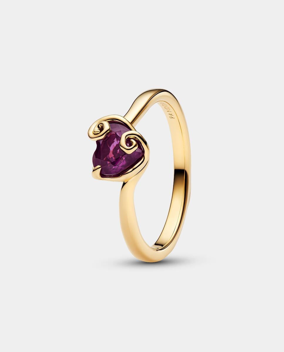 Anillo corazón sally de pesadilla antes de navidad de disney - PANDORA - Morado Morado-1