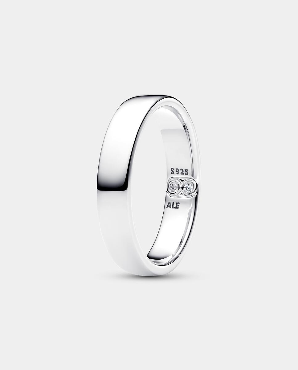 Imagen 0 de Anillo banda clásica grabable Blanco