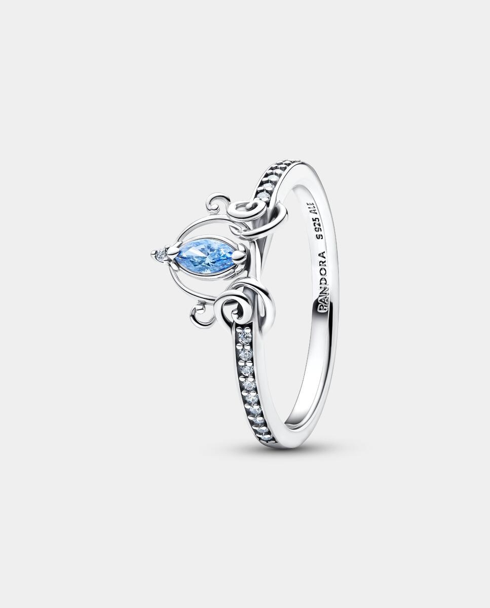 Anillo carroza de cenicienta de disney - PANDORA - Azul Azul-1