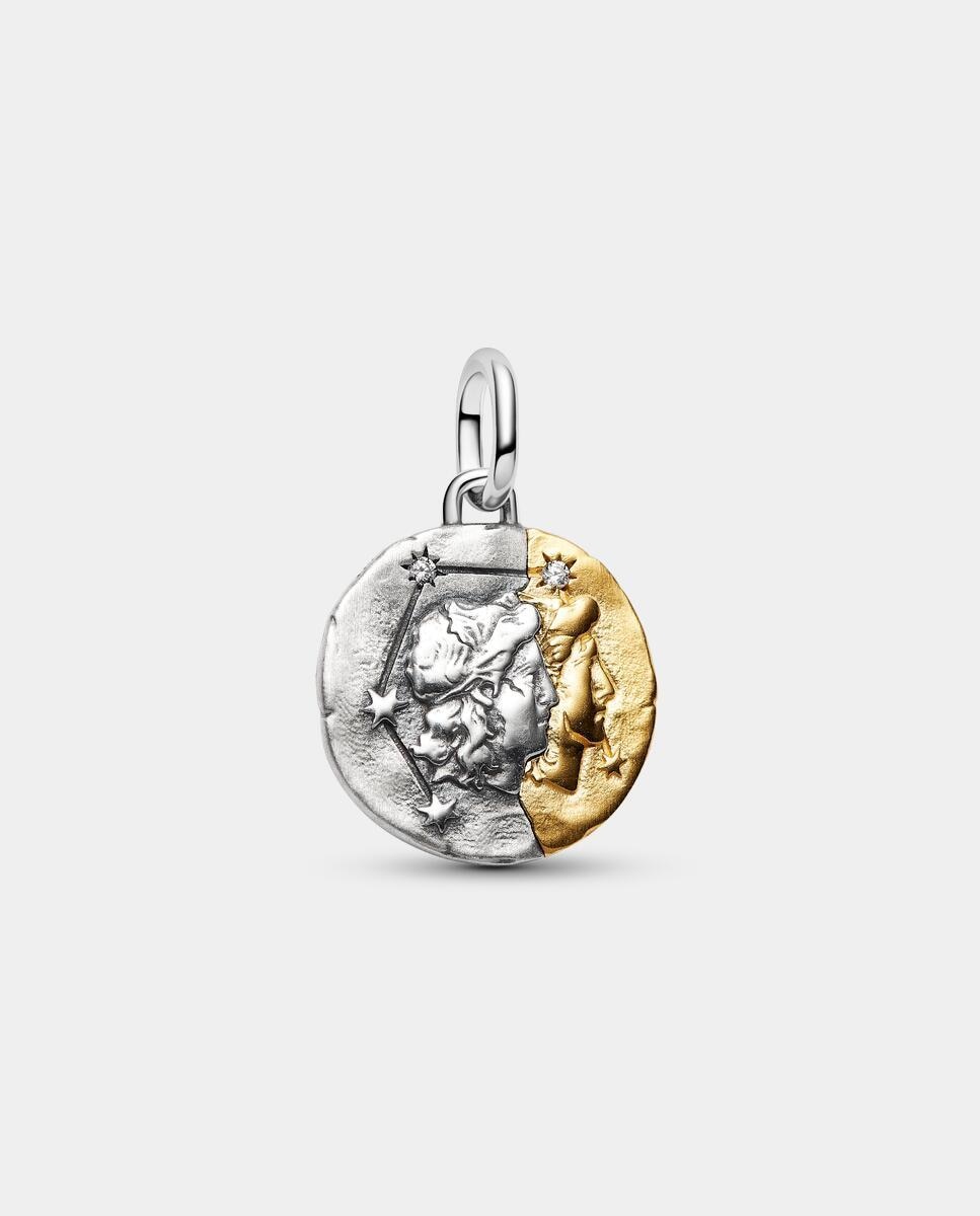 Charm medallón zodiaco géminis - PANDORA - Blanco Blanco-2