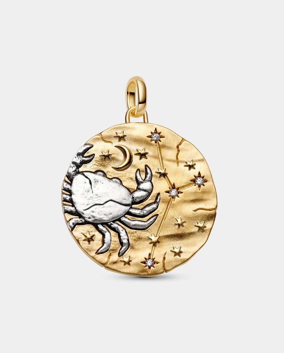 Charm medallón grande zodiaco cáncer - PANDORA - Blanco Blanco-1