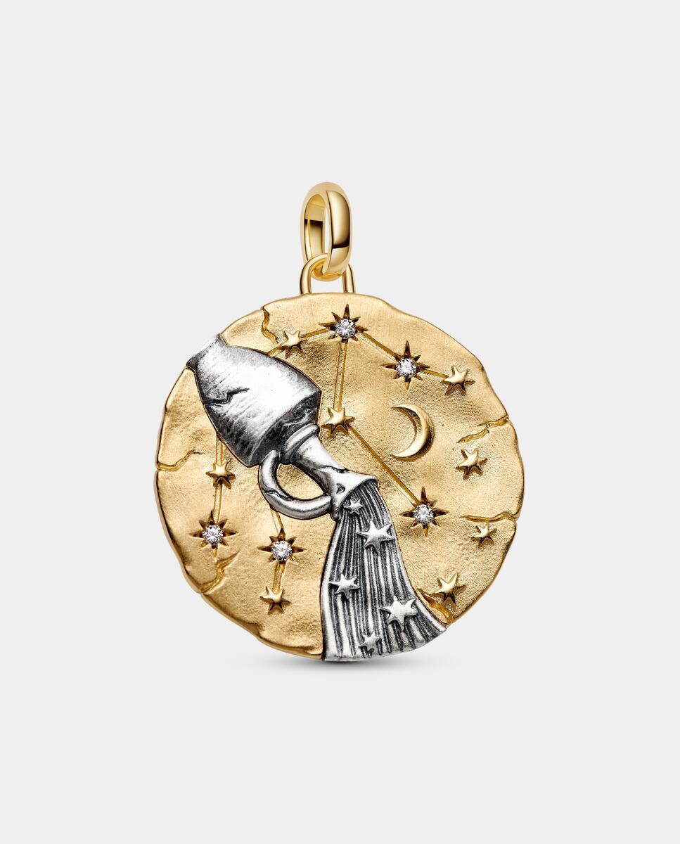 Charm medallón xl zodiaco acuario - PANDORA - Blanco Blanco-2