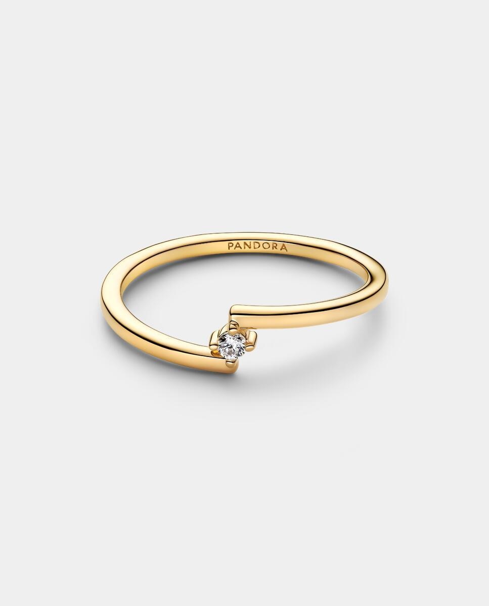 Imagen 2 de Anillo solitario abierto - PANDORA - Blanco Blanco