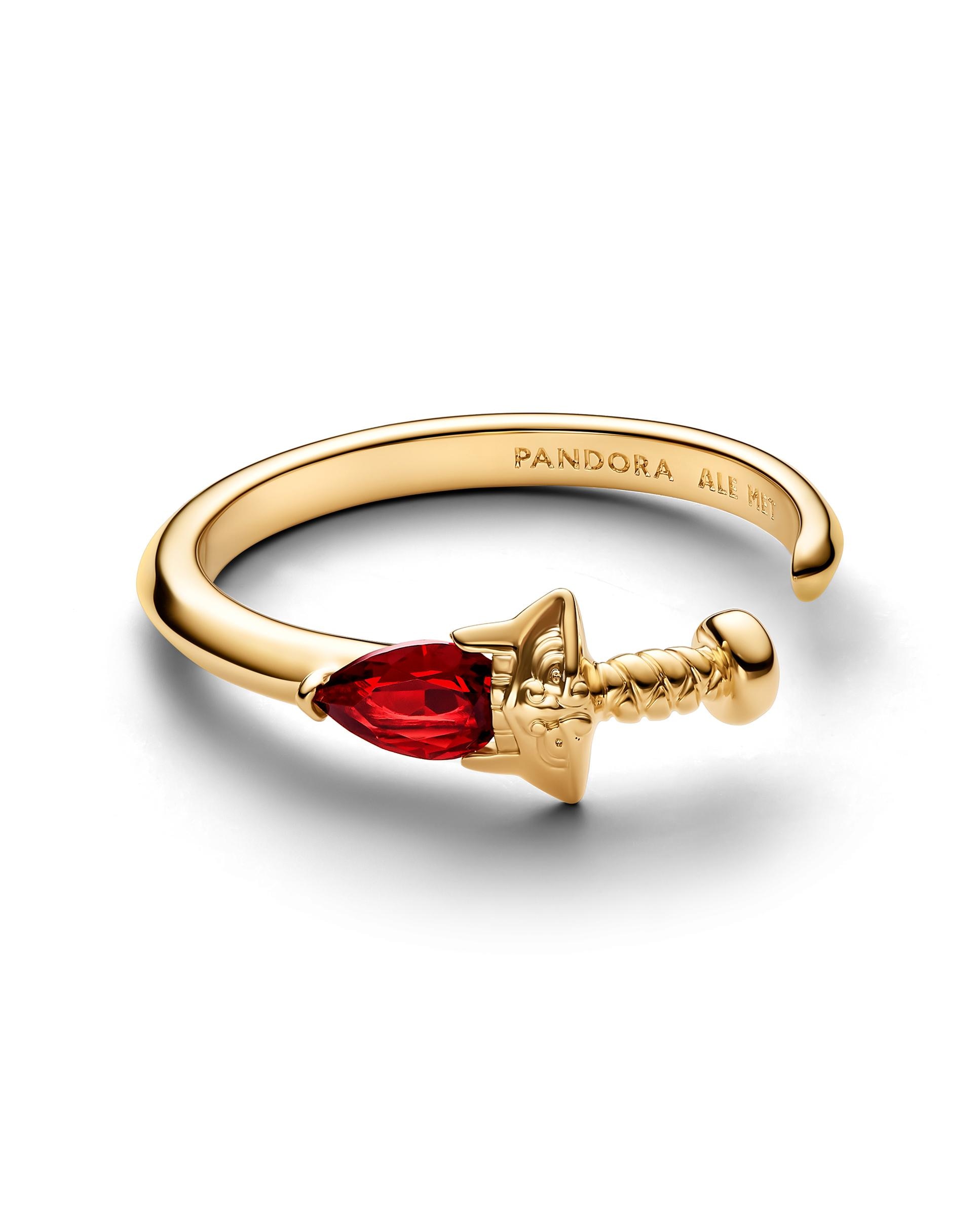 Imagen 3 de Anillo abierto espada de mulán de disney - PANDORA - Rojo Rojo