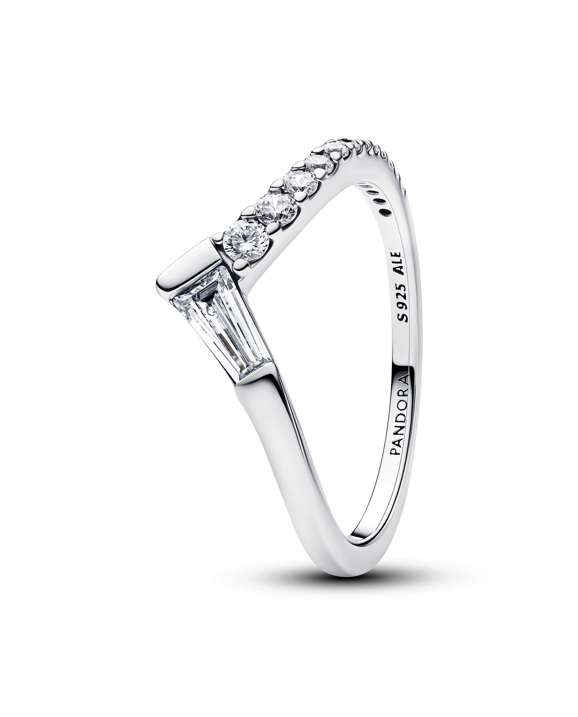 Imagen 1 de Anillo tiara baguette en pavé - PANDORA - Blanco Blanco