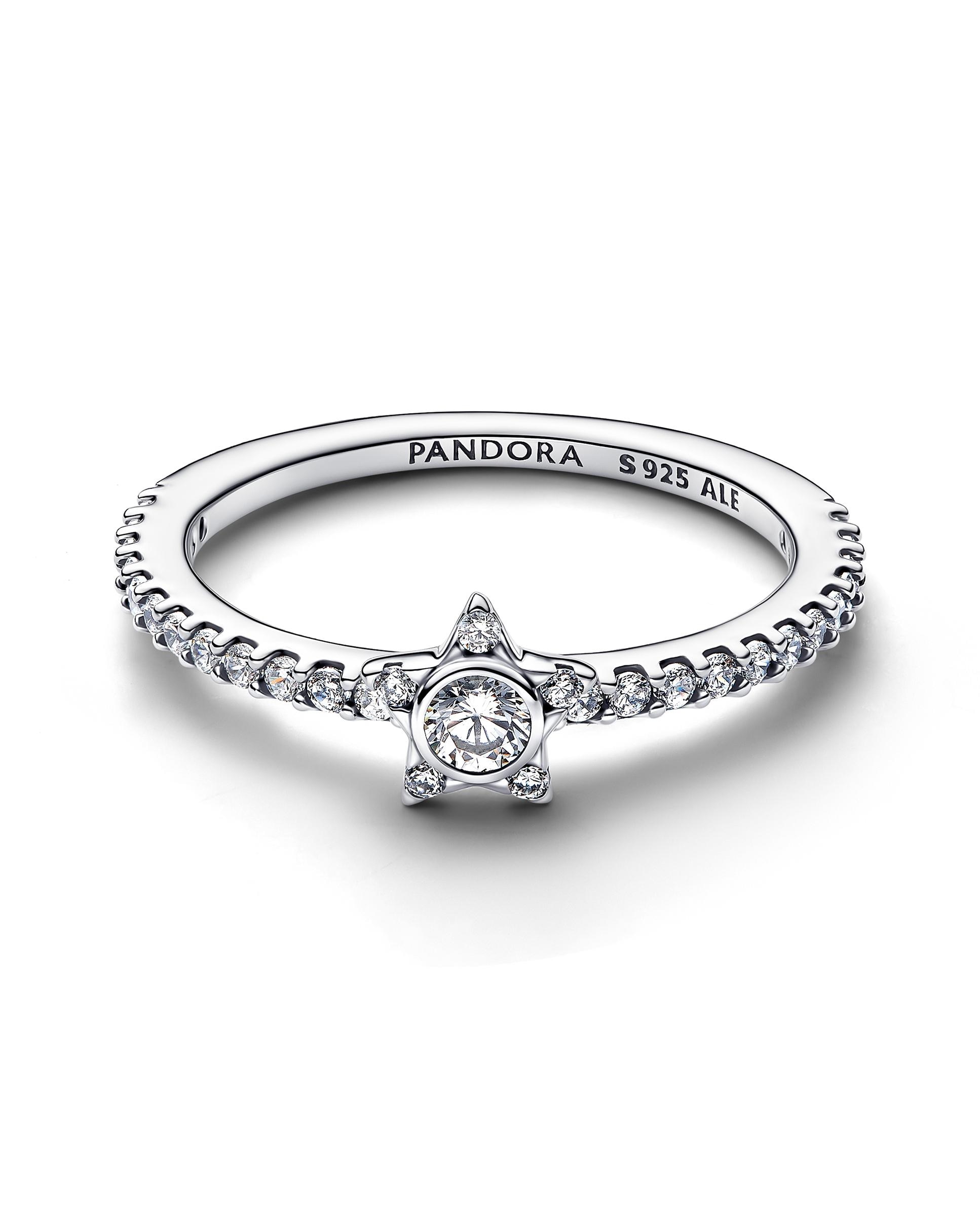 Imagen 2 de Anillo estrella brillante en pavé - PANDORA - Blanco Blanco