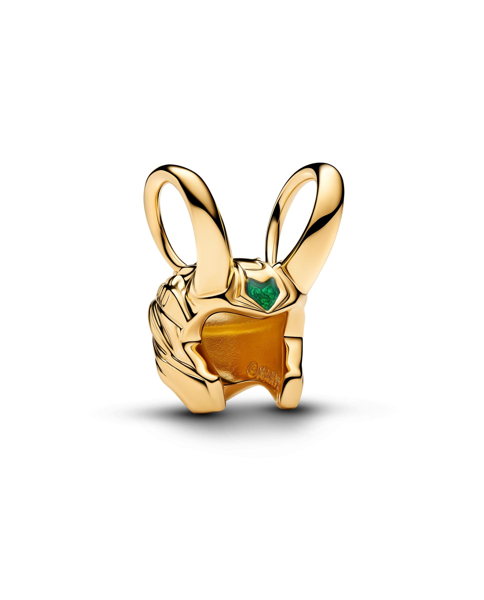 Charm casco de loki marvel de disney - PANDORA - Verde Verde-1