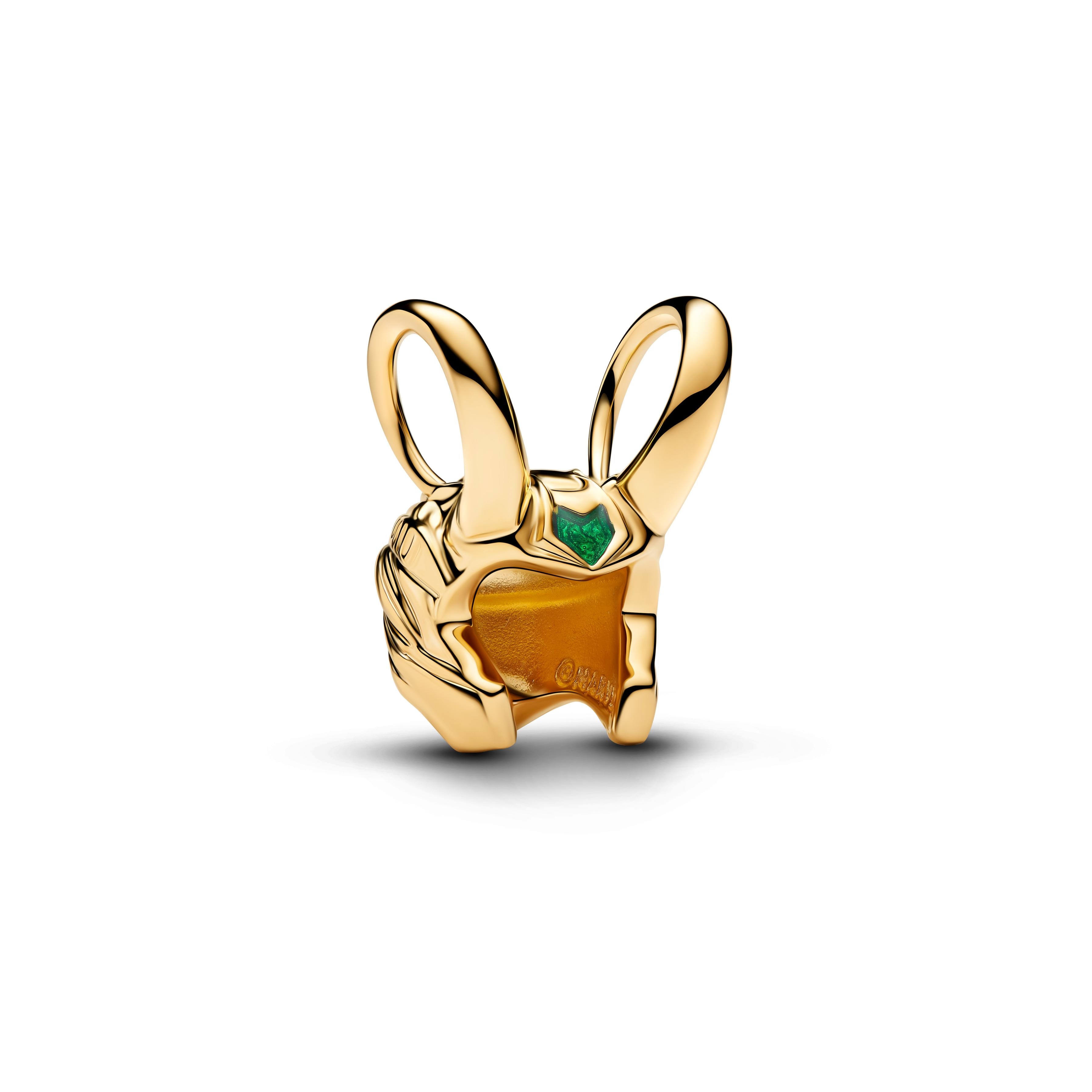 Charm casco de loki marvel de disney - PANDORA - Verde Verde-3