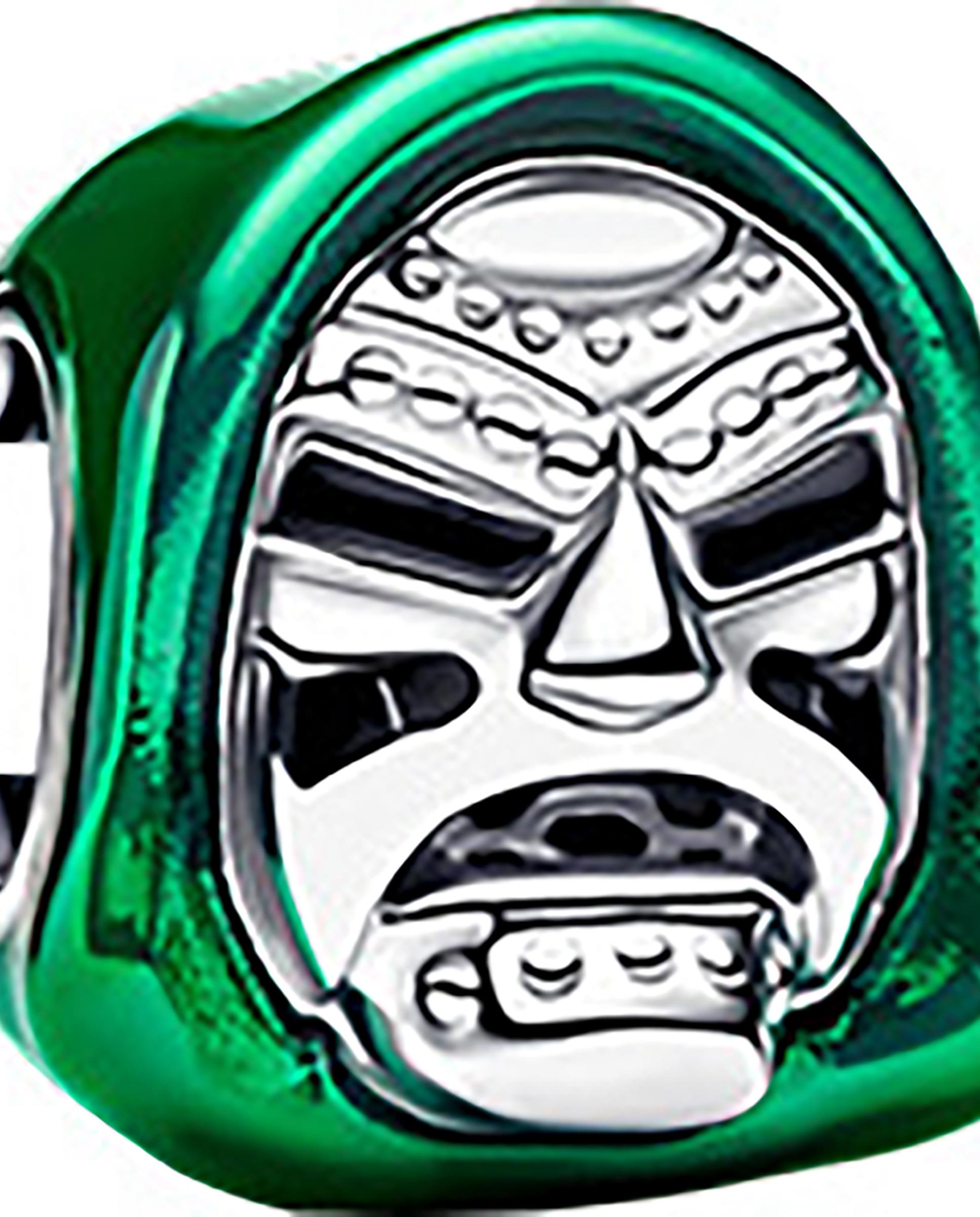 Charm máscara doctor muerte marvel de disney - PANDORA - Verde Verde-4