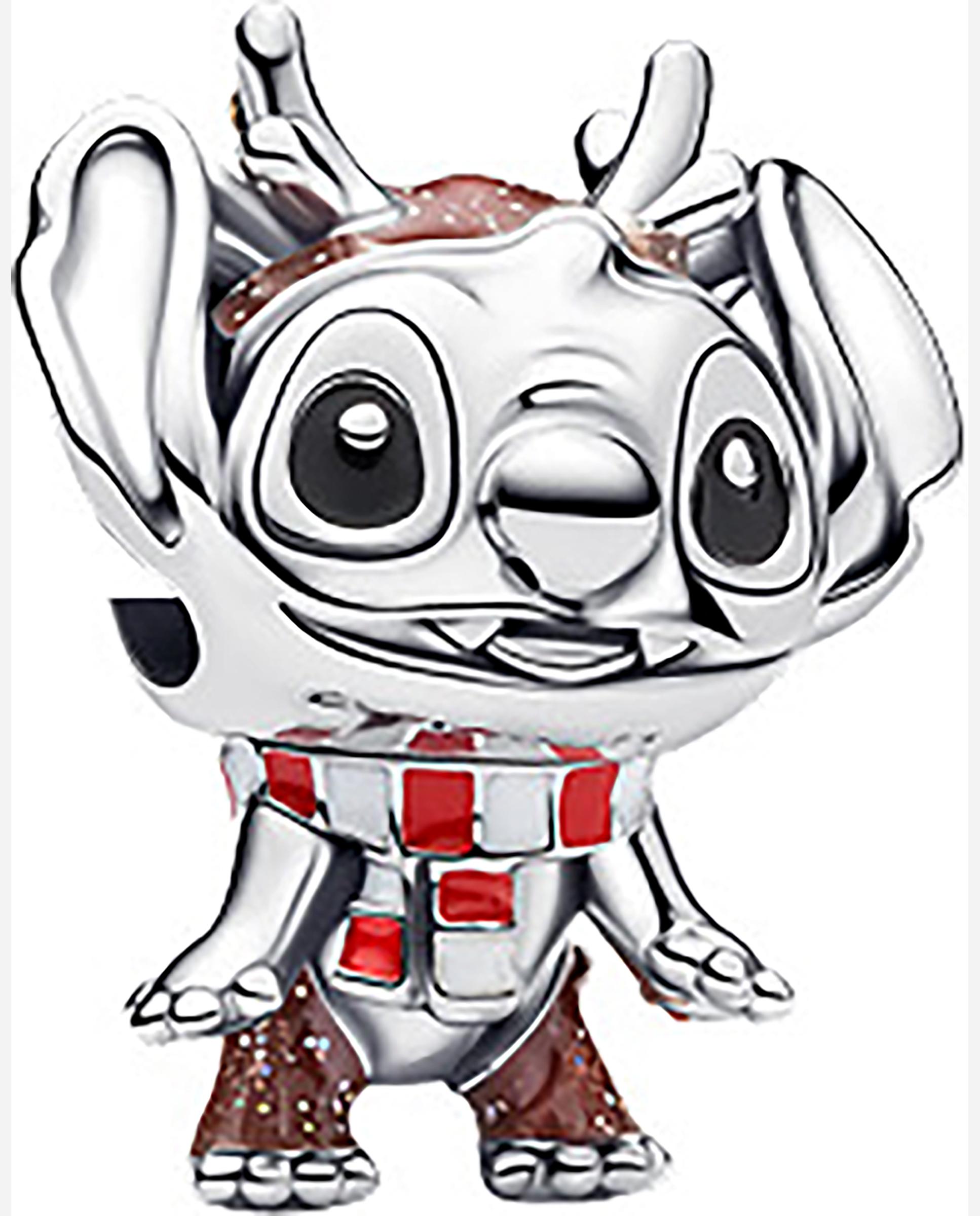 Charm reno stitch de disney - PANDORA - Marrón Marrón-4