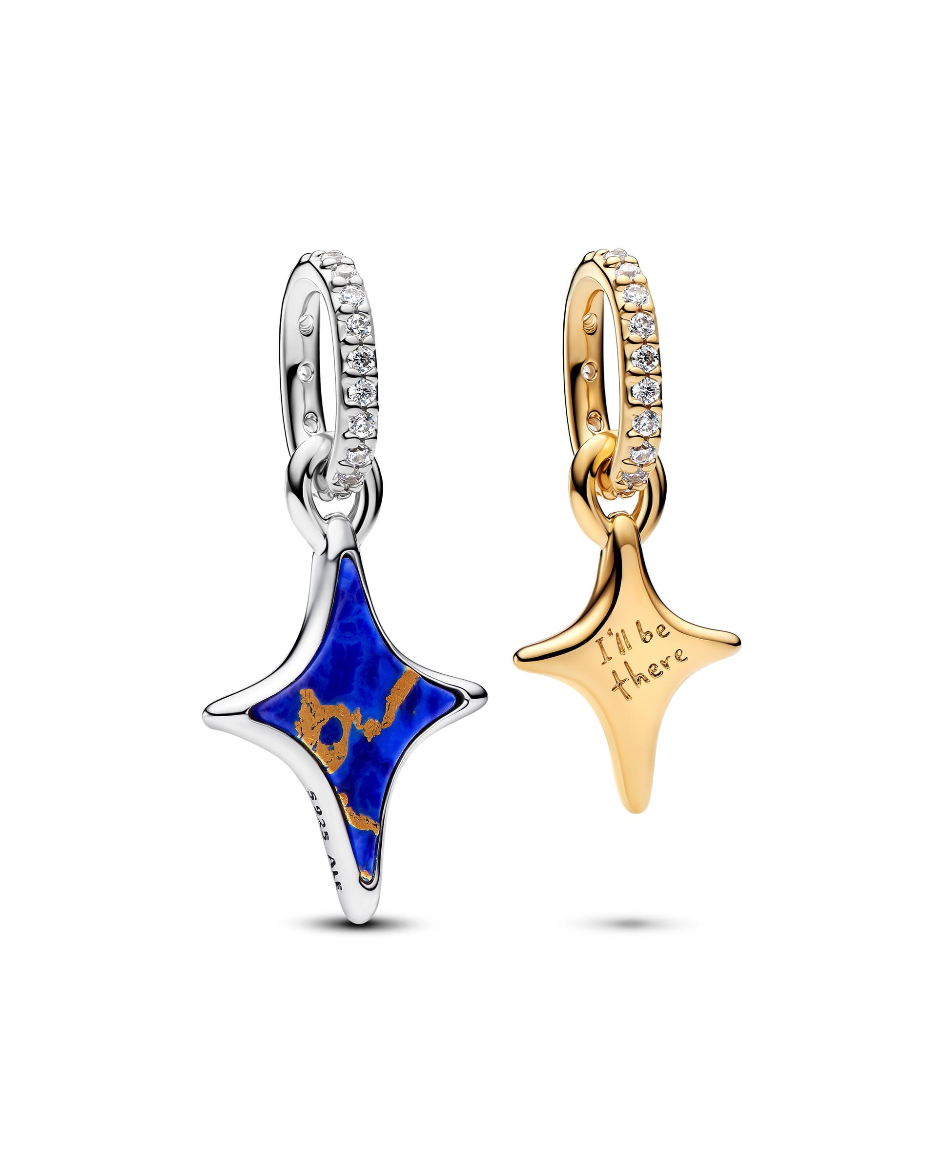 Imagen 1 de Charm colgante doble estrellas divisibles - PANDORA - Azul Azul