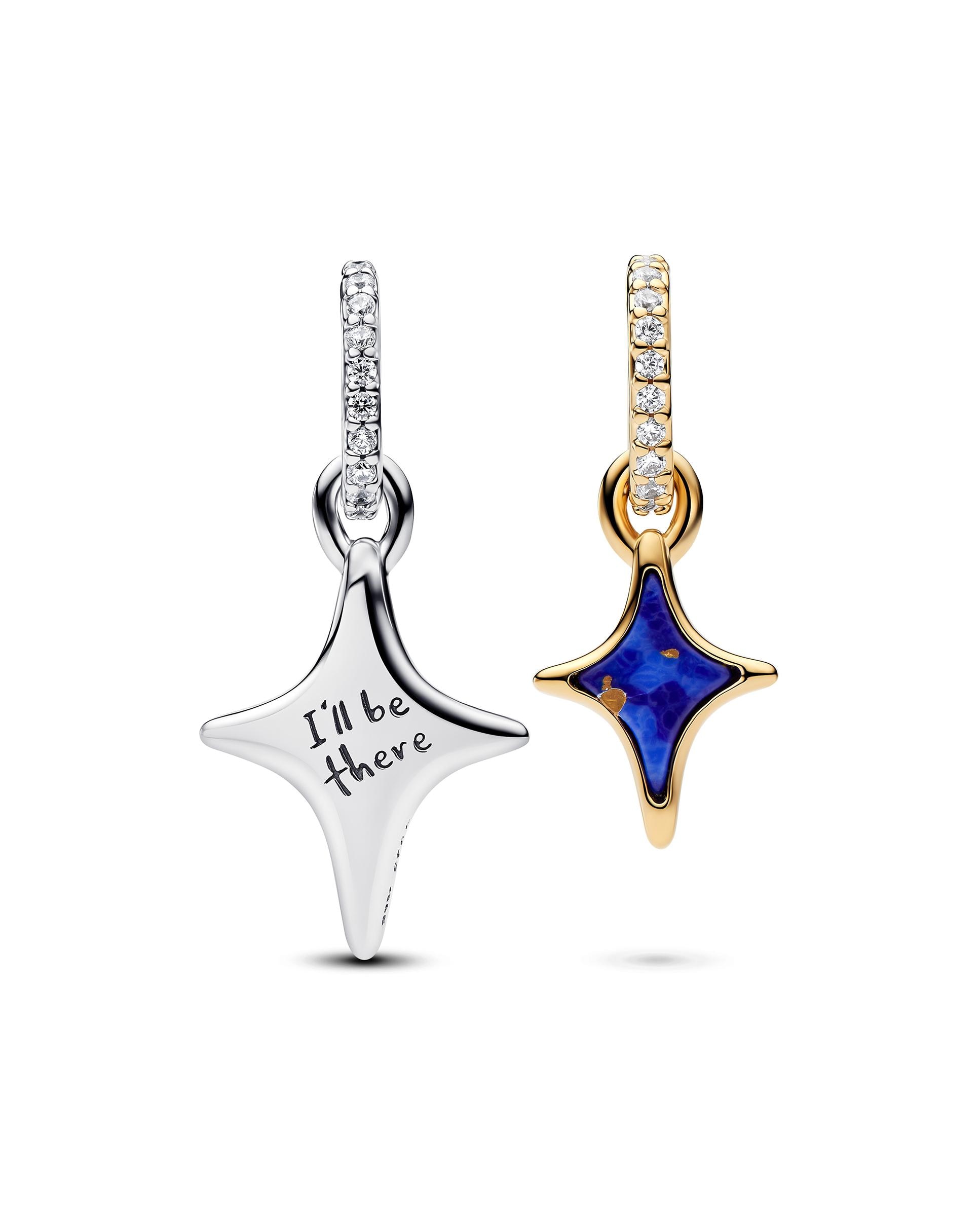 Imagen 3 de Charm colgante doble estrellas divisibles - PANDORA - Azul Azul
