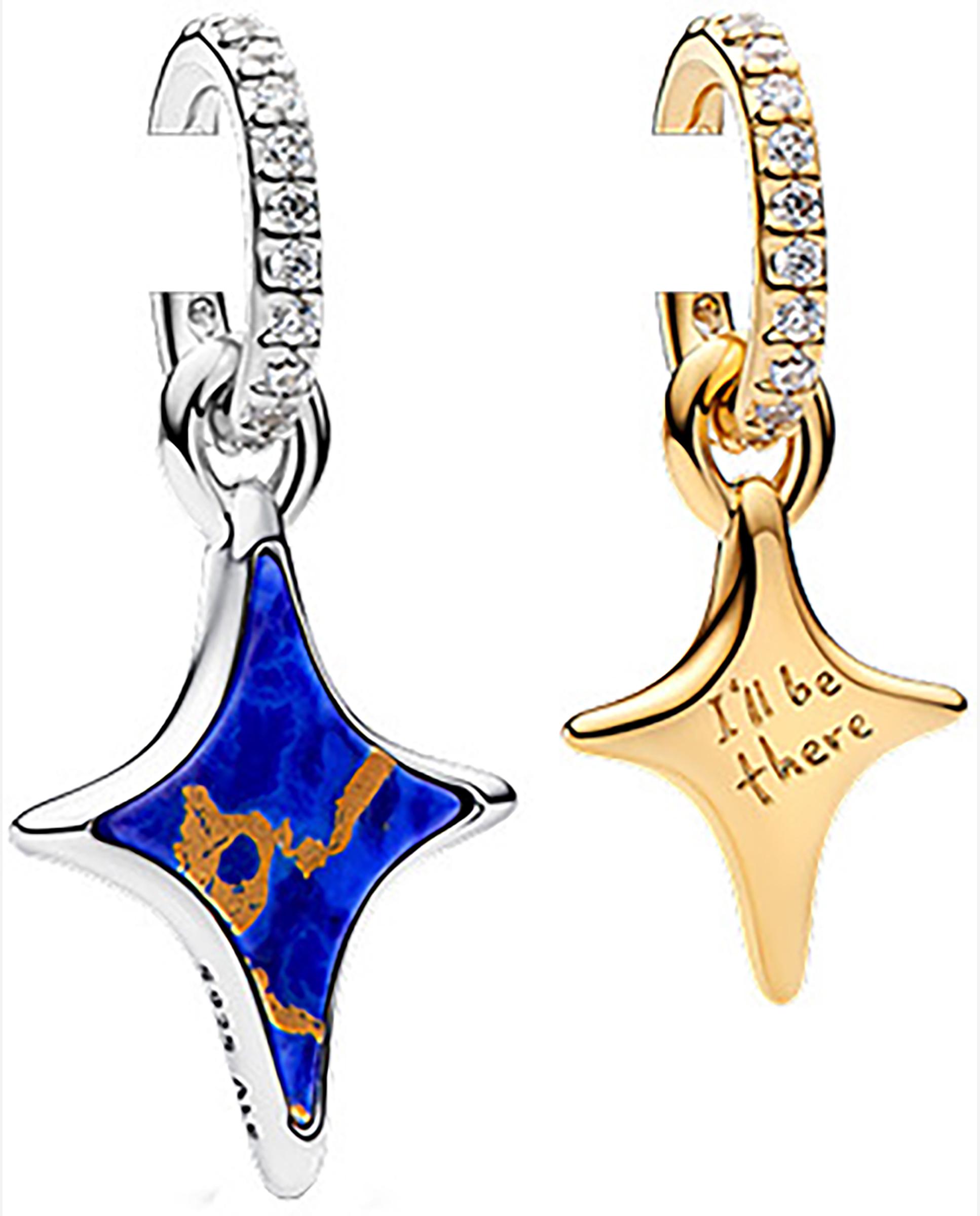 Imagen 4 de Charm colgante doble estrellas divisibles - PANDORA - Azul Azul