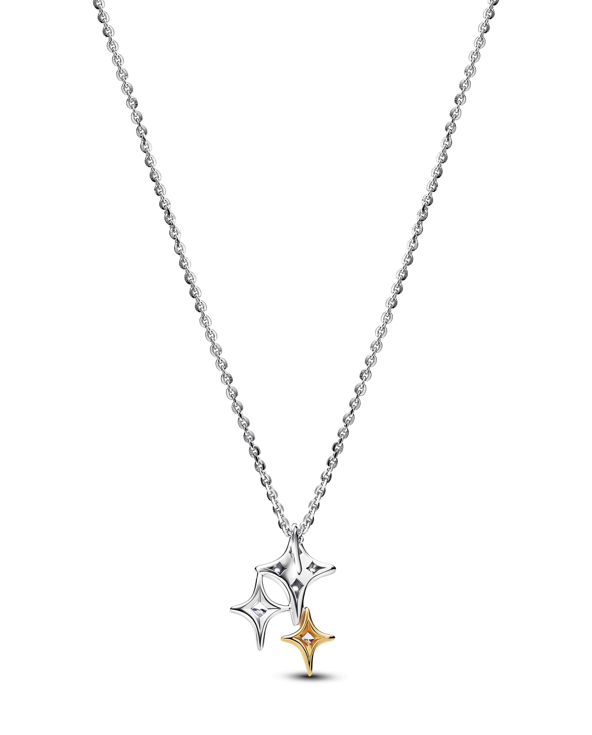 Imagen 1 de Collar triple estrella - PANDORA - Blanco Blanco