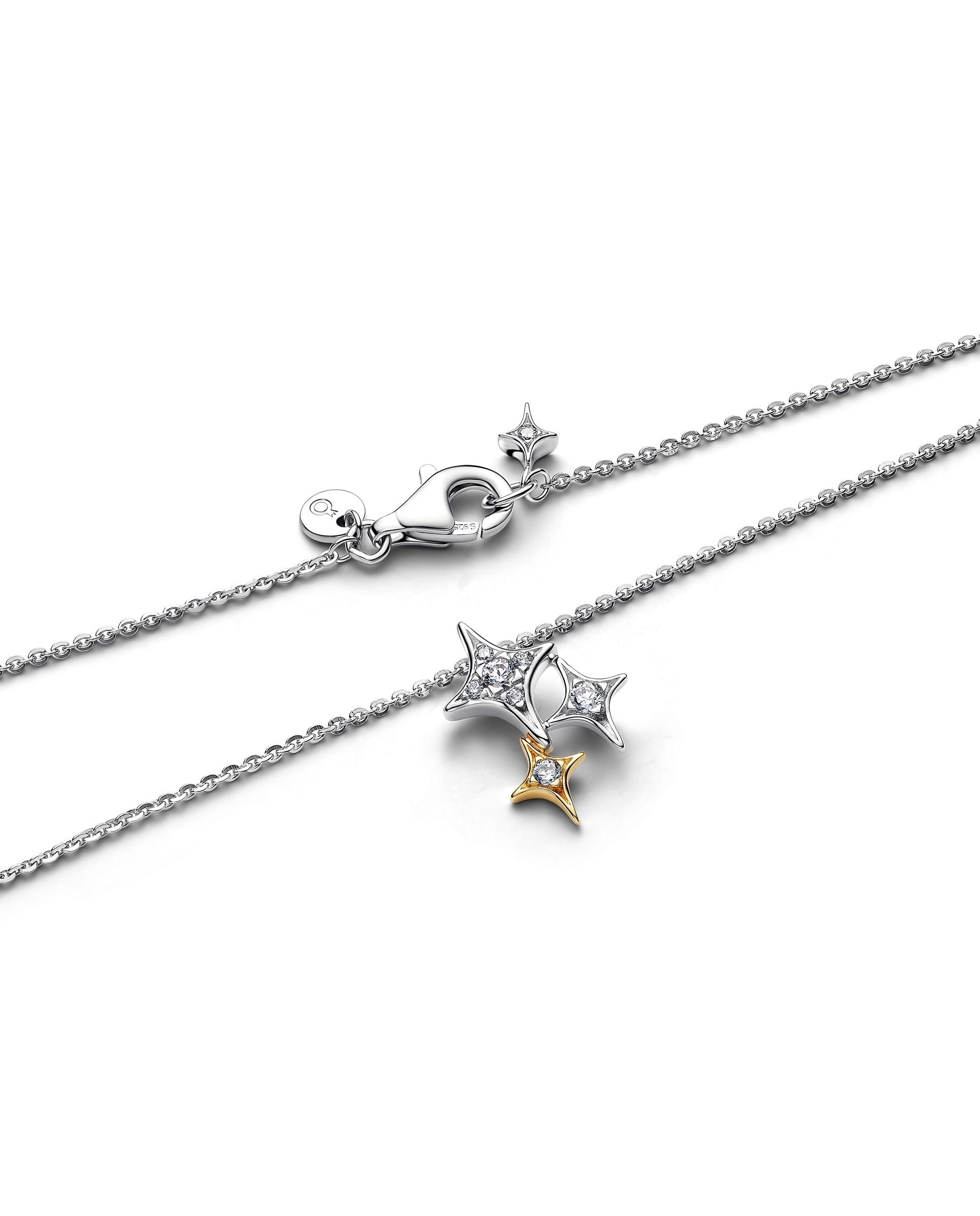 Imagen 2 de Collar triple estrella - PANDORA - Blanco Blanco