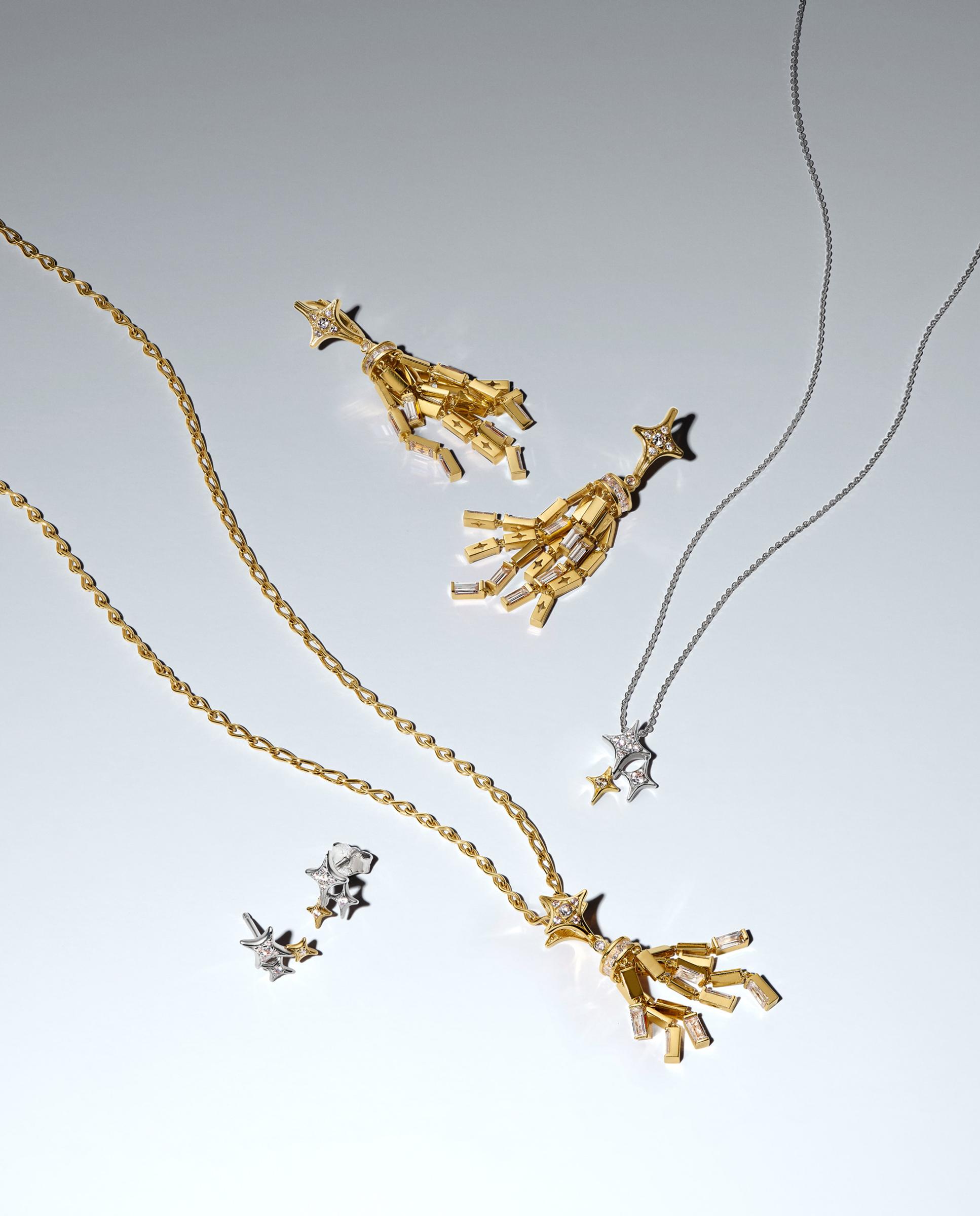 Imagen 4 de Collar triple estrella - PANDORA - Blanco Blanco