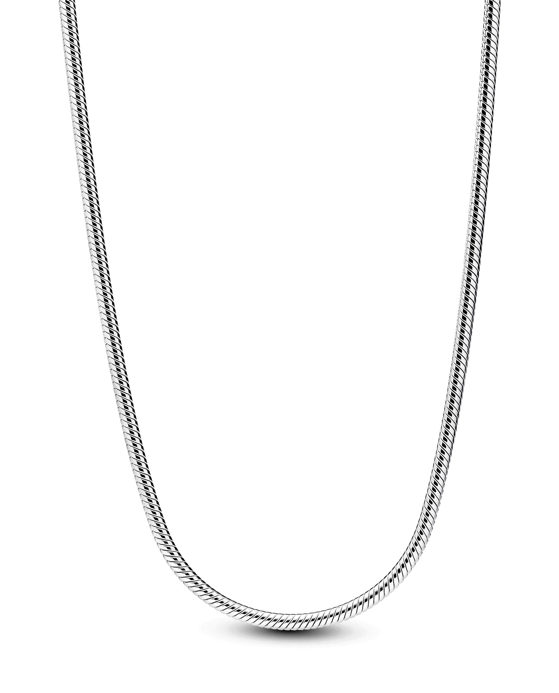 Imagen 1 de Collar cadena de serpiente fina - PANDORA - Plateado Plateado