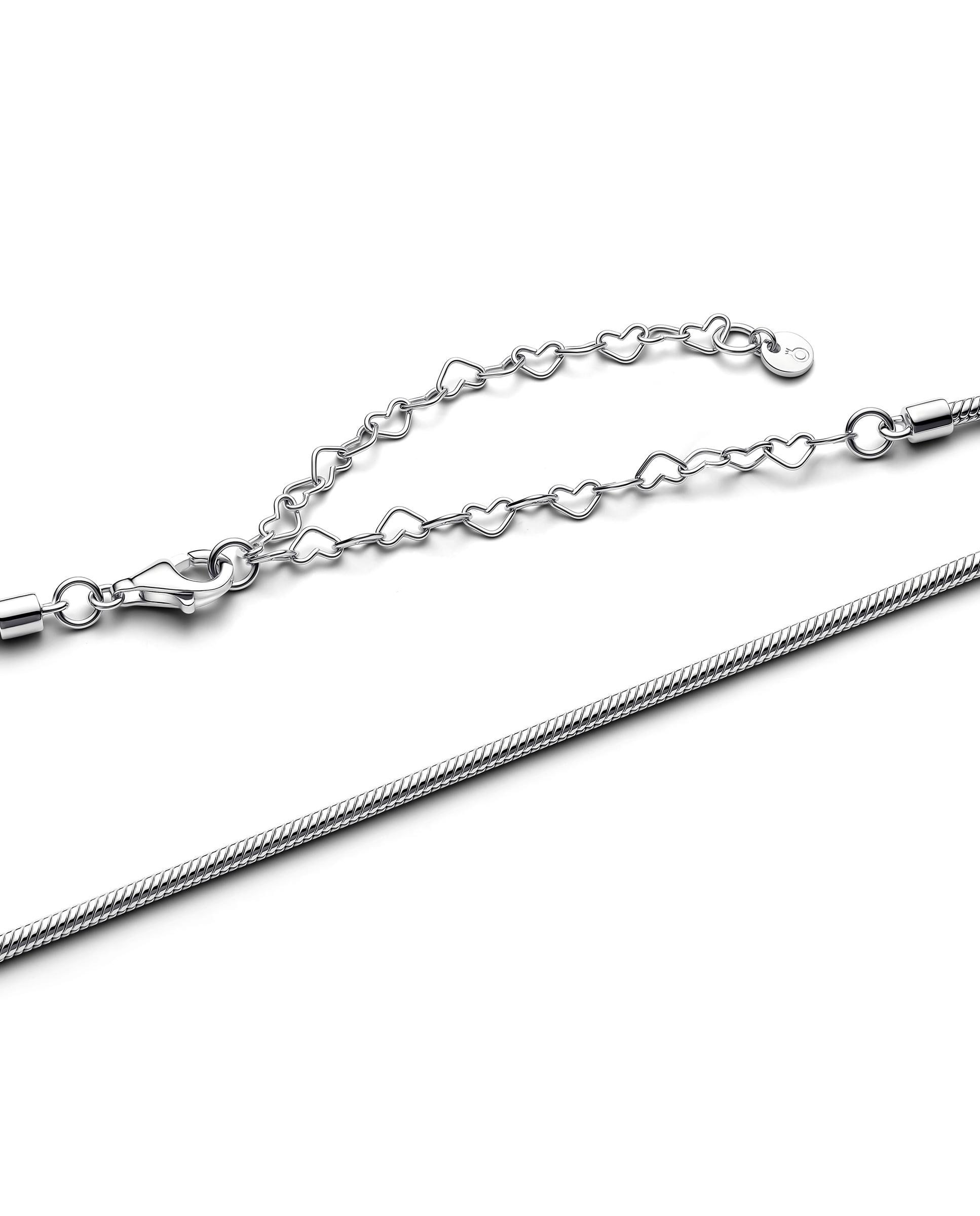 Imagen 2 de Collar cadena de serpiente fina - PANDORA - Plateado Plateado