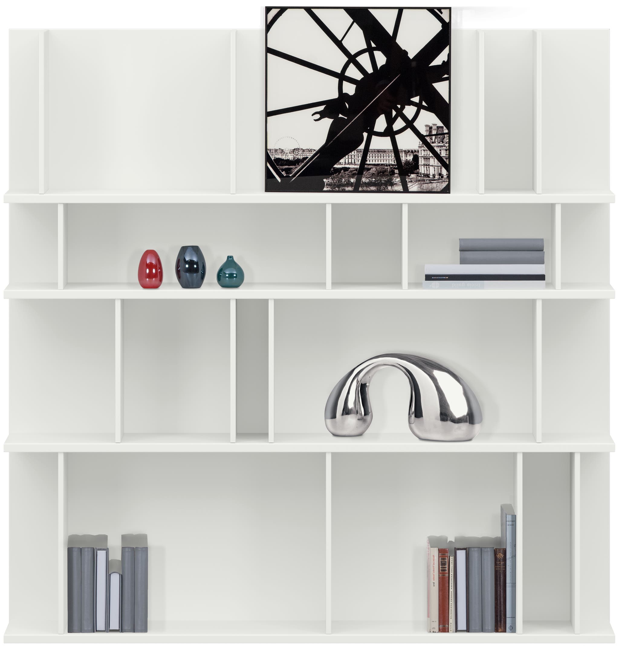 Estantería de melamina lacada Como BoConcept - Blanco Blanco-2