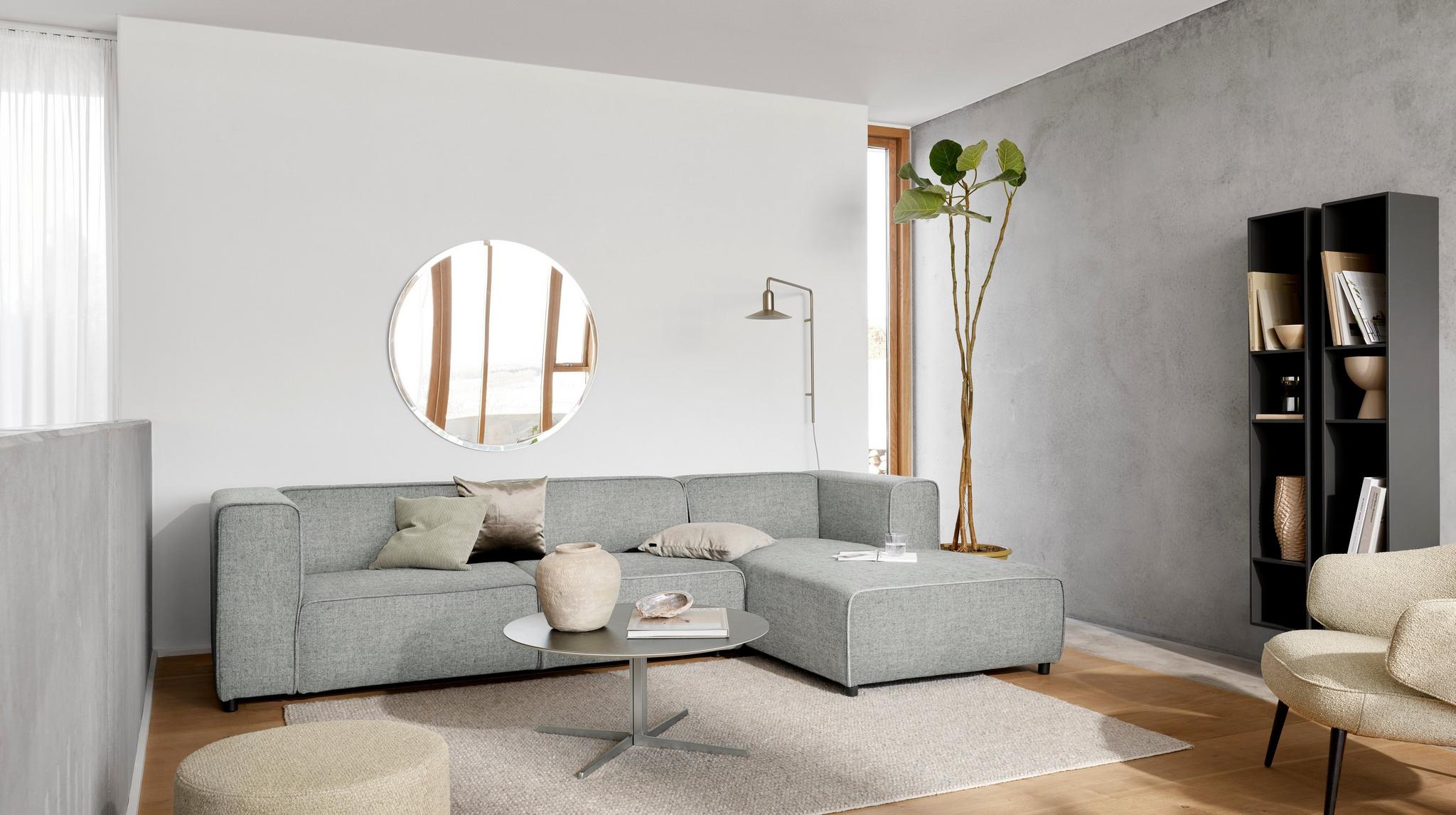 Imagen 4 de Estantería de melamina lacada Como BoConcept - Gris ceniza Gris ceniza