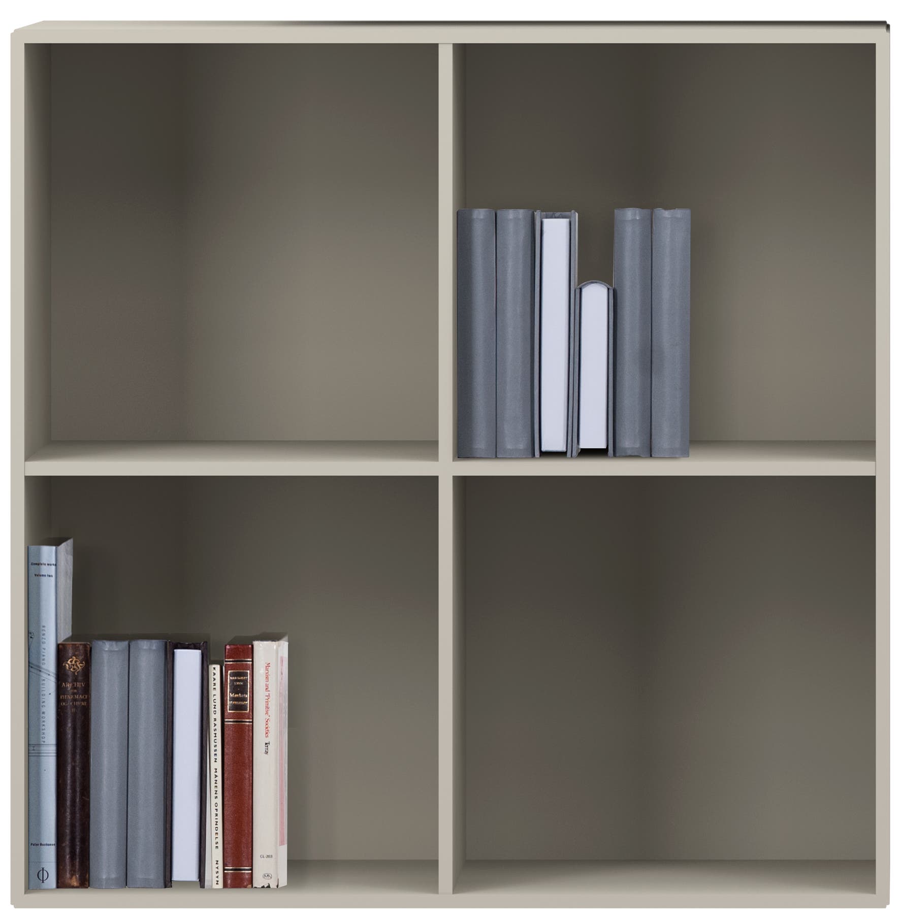 Estantería de melamina lacada Como BoConcept - Gris ceniza Gris ceniza-2
