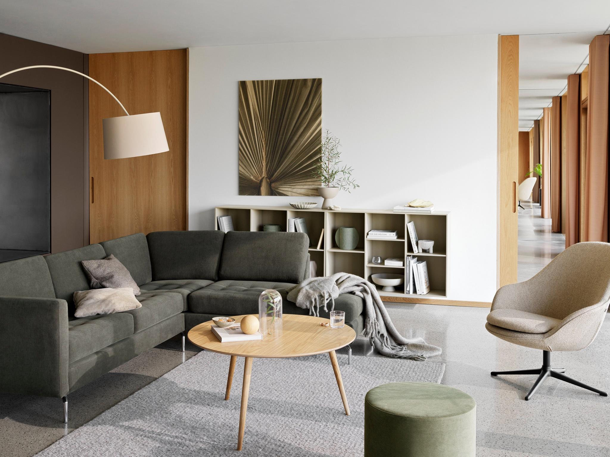 Imagen 3 de Estantería de melamina lacada Como BoConcept - Gris ceniza Gris ceniza