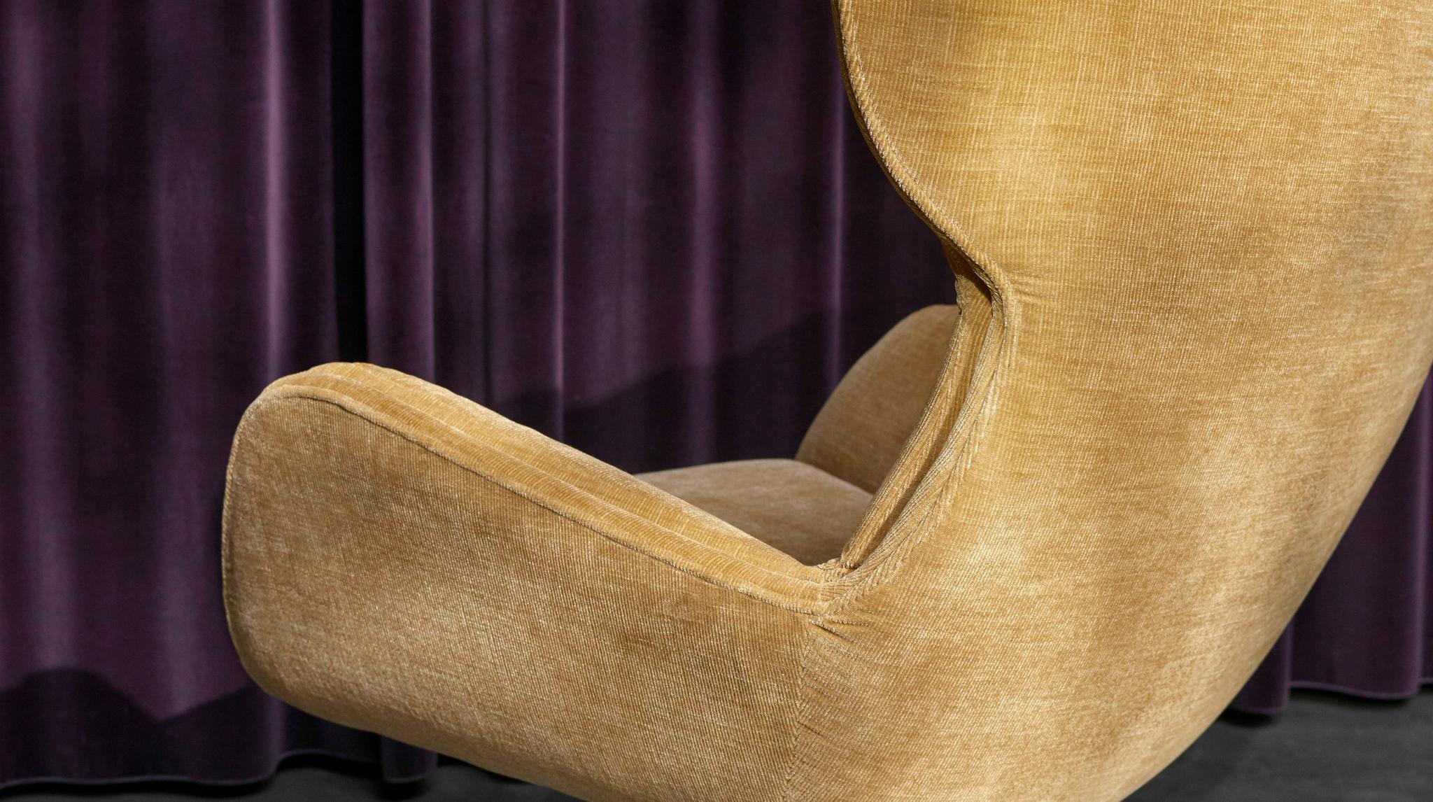 Imagen 6 de Butaca Reno giratoria tela Napoli de BoConcept - Beige Beige
