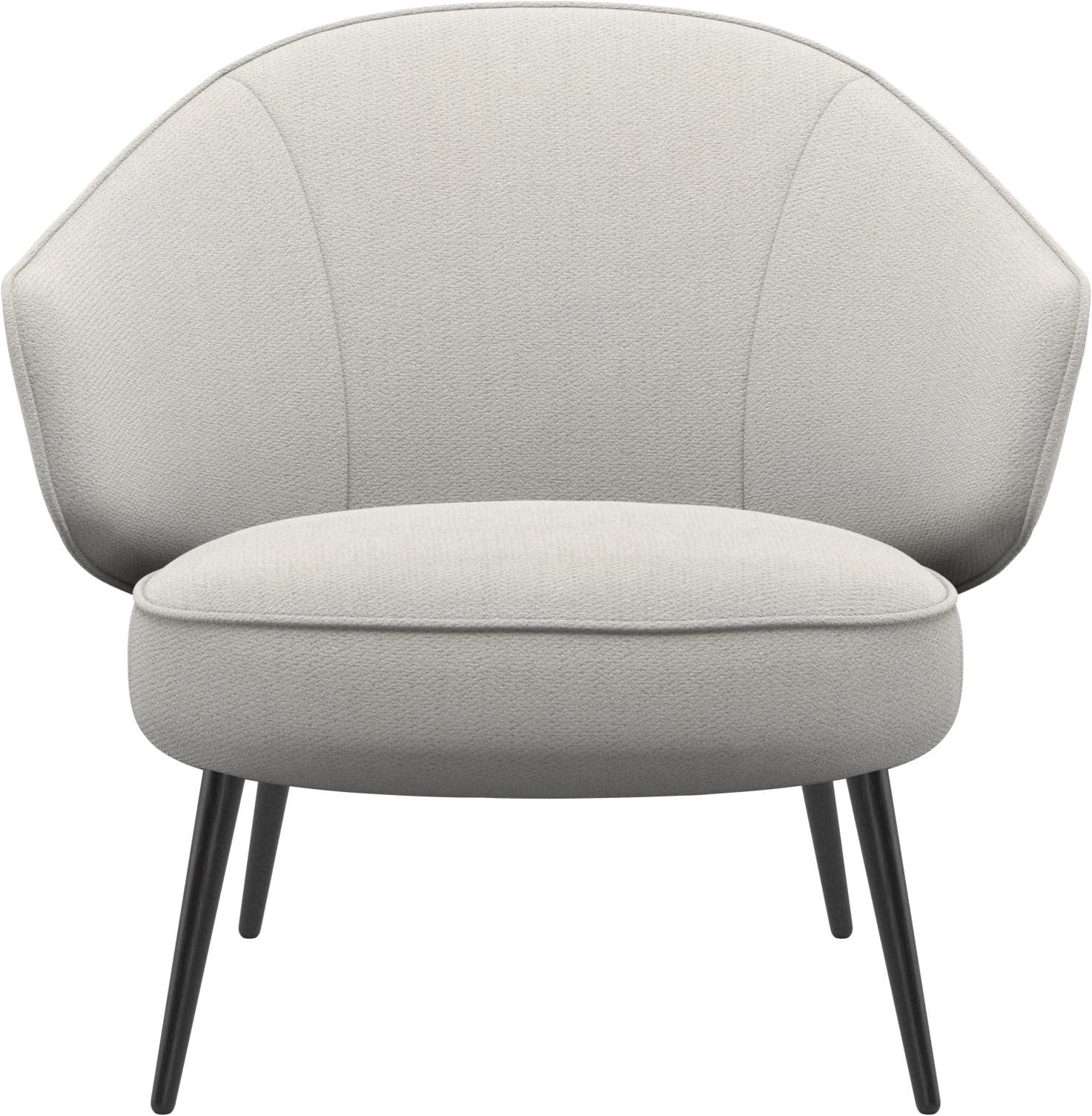 Imagen 2 de Butaca Charlotte tela Lazio buoclé BoConcept - Blanco Blanco
