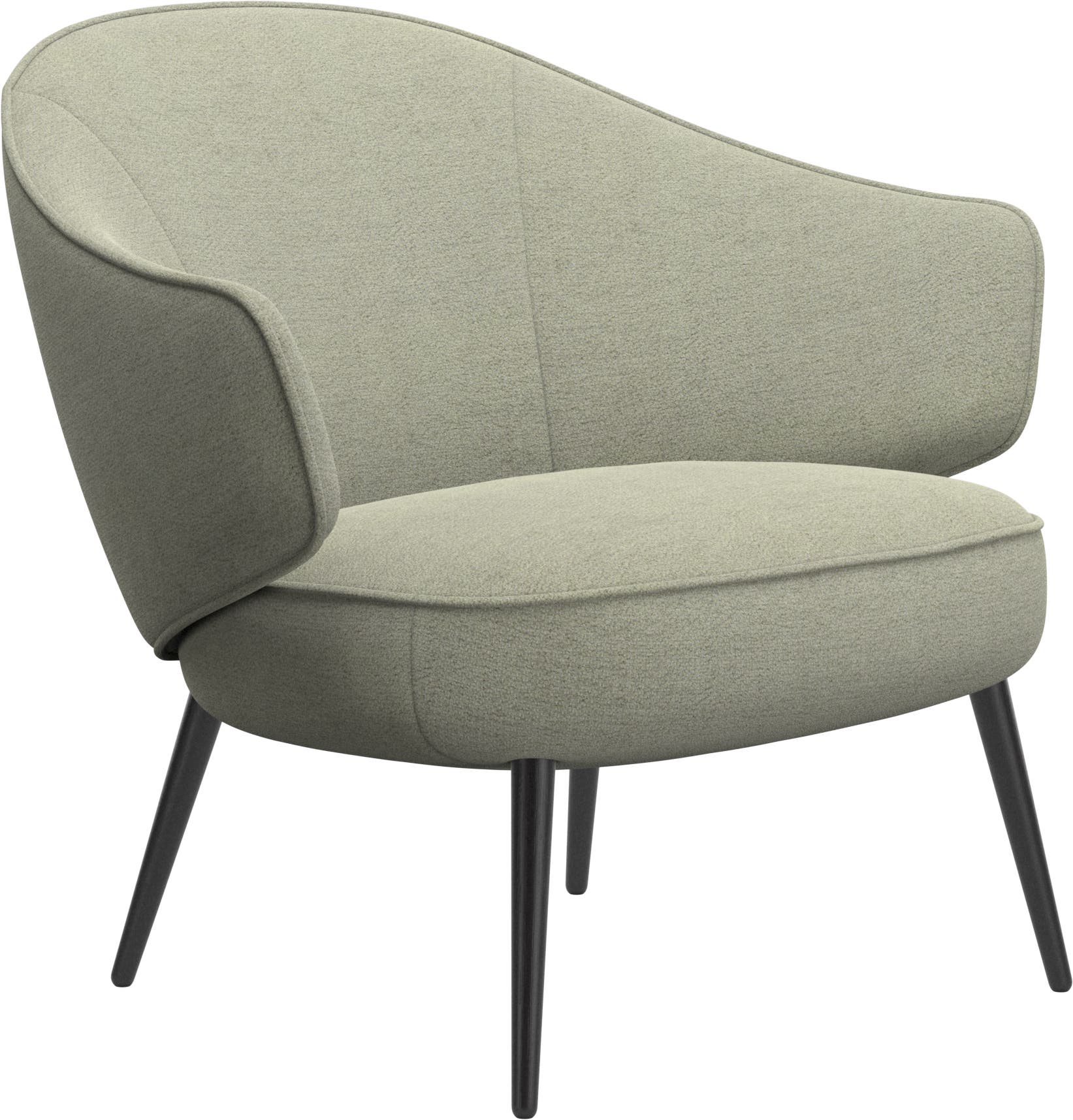 Imagen 2 de Butaca Charlotte tela Lazio buoclé BoConcept - Verde claro Verde claro