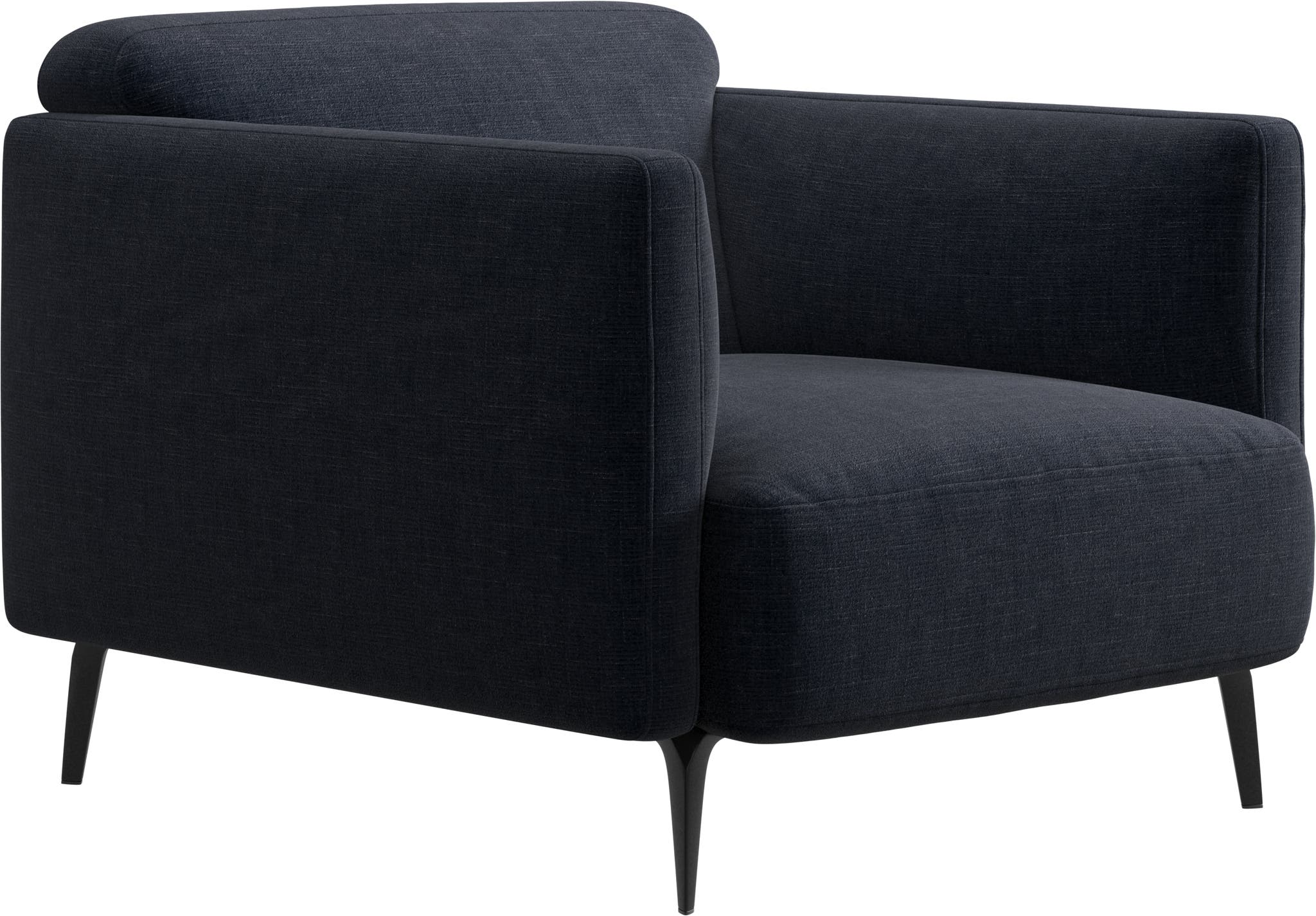 Imagen 2 de Butaca Modena tela Napoli BoConcept - Azul oscuro Azul oscuro